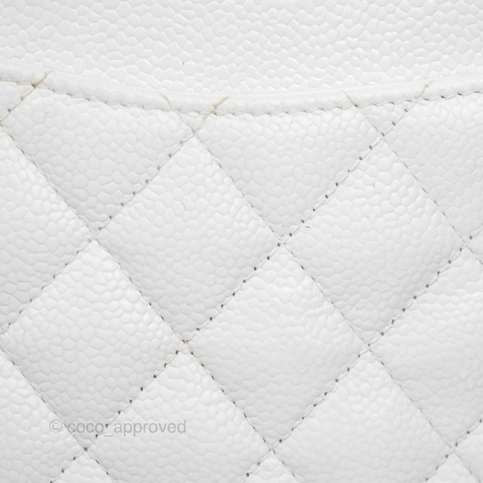 Chanel Classic Medium Double Flap Bag in White Caviar Leather with Silver Hardware - Luxury Handbag for Women, Perfect for Parties, Weddings & Everyday Elegance