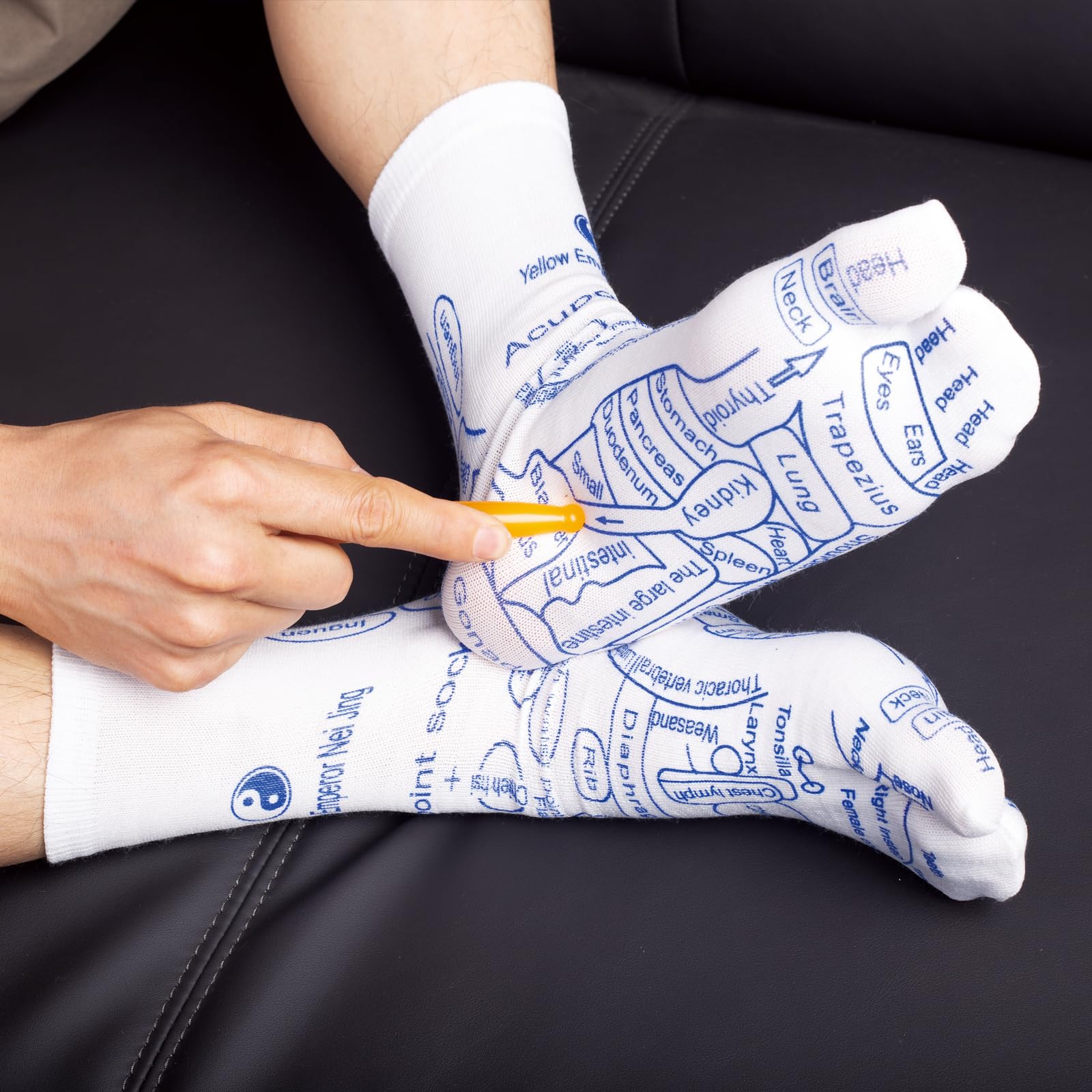 Reflexology Socks with Massage Tools - Acupressure Foot Massage Socks for Women - Perfect for Relaxation, Pain Relief & Home Spa Treatments