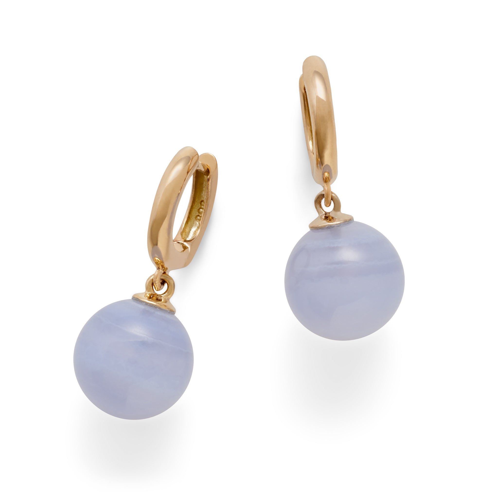 Blue Lace Agate Soho Earrings - Elegant Dangle Earrings for Women, Perfect for Office Wear, Date Night & Special Occasions