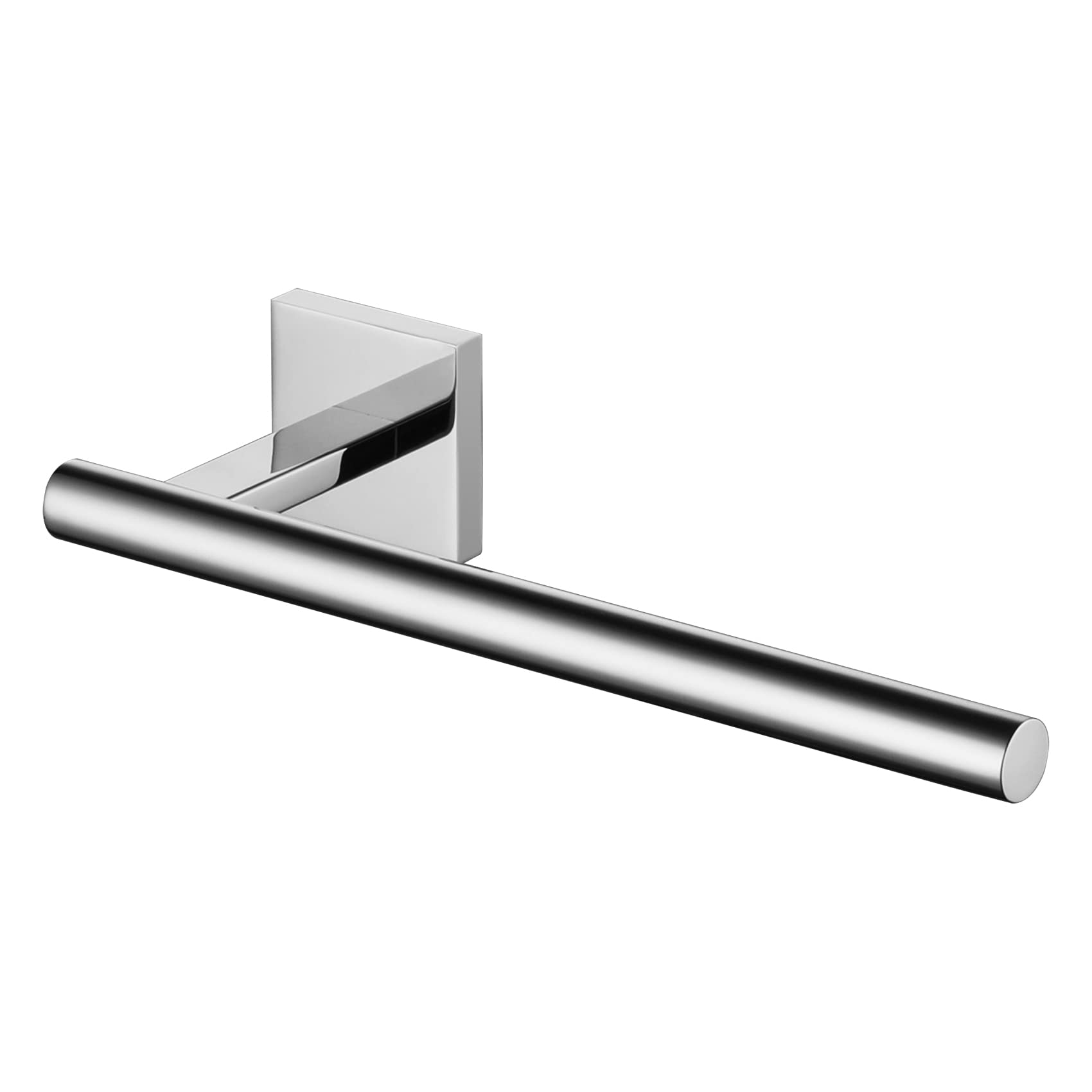 KOKOSIRI Chrome Towel Bar - Stainless Steel Wall Mounted Bathroom Towel Holder, Kitchen Paper Roll Holder for Toilet Cabinet - Polished B3008CH - Perfect for Modern Bathrooms & Kitchens