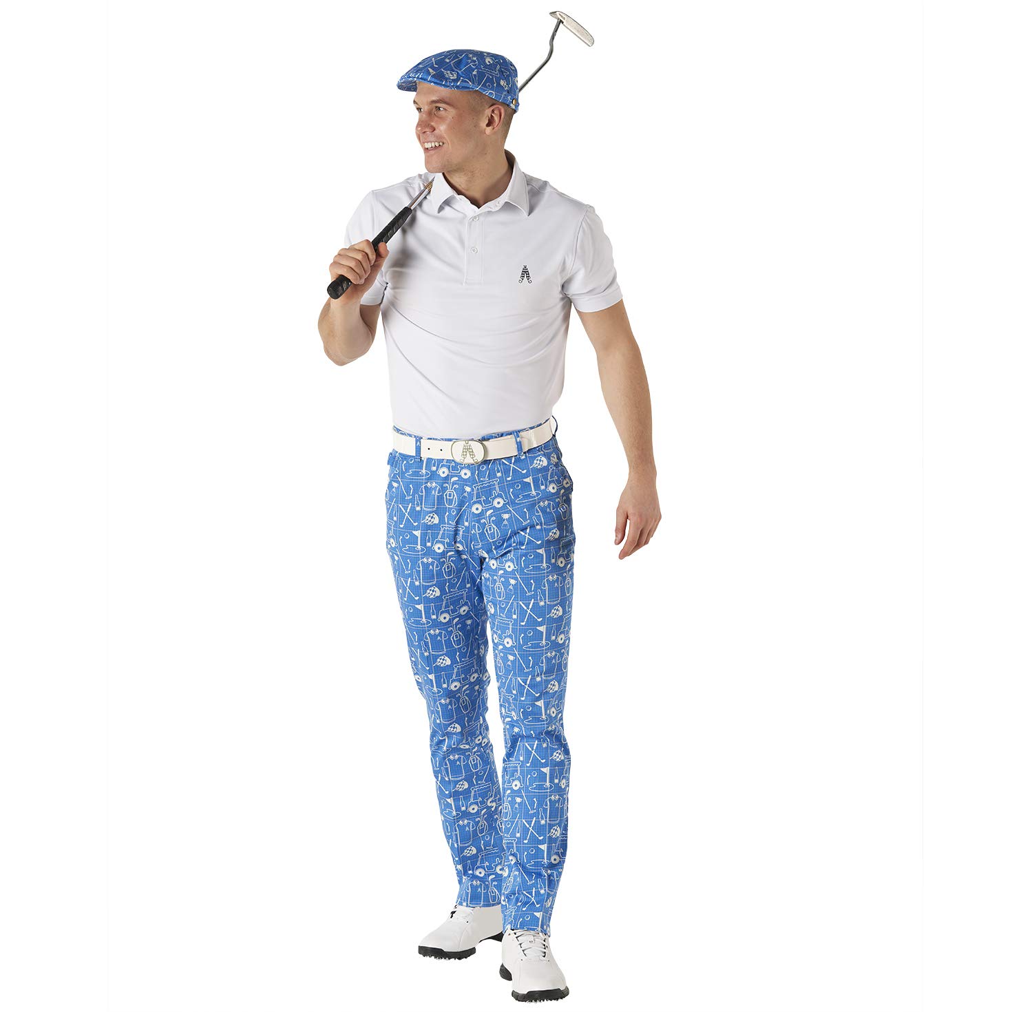 Funny Golf Hats for Men - Royal & Awesome Flat Cap for Golfers