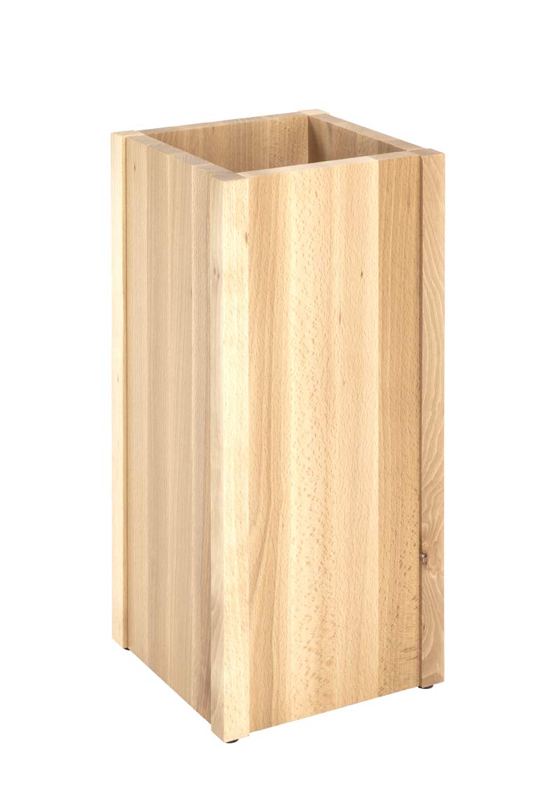 HAKU Mobel Solid Beech Wood Umbrella Stand - Modern Design, 20cm x 45cm x 20cm (W x H x D) - Perfect for Entryway, Porch, or Office Organization