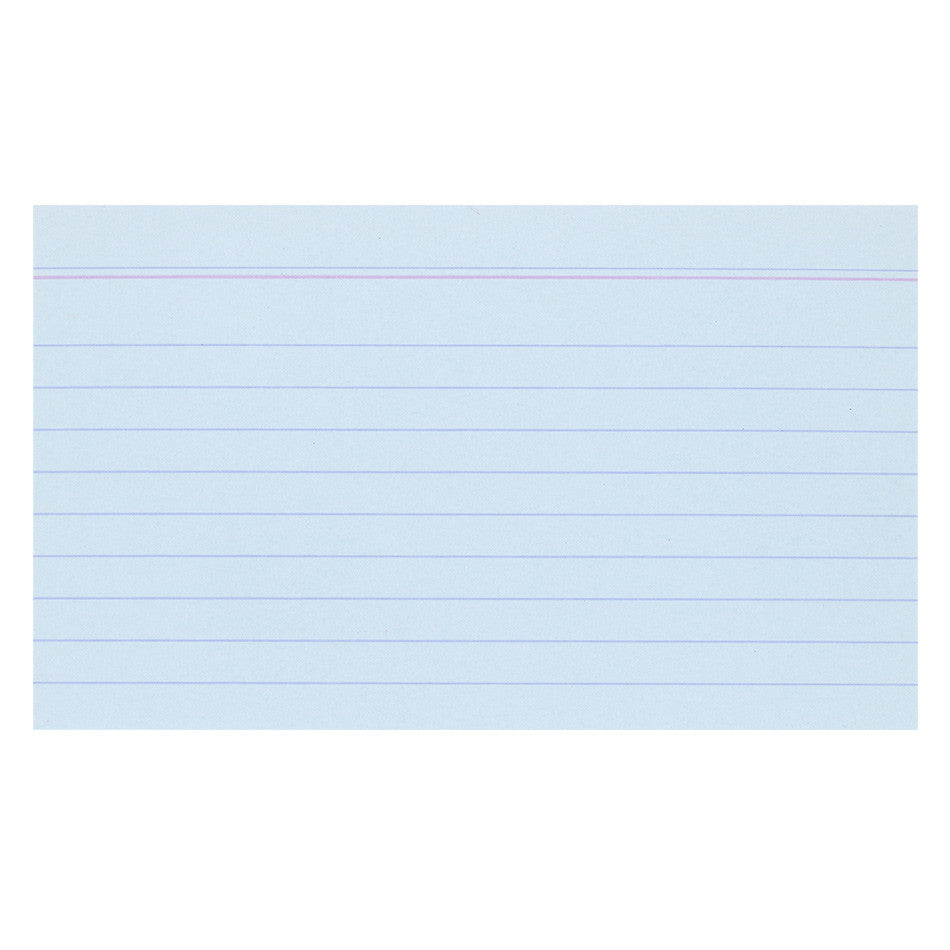 Exacompta Blue 5x3 Inch (125x75mm) Index Record Cards - Pack of 100 | Office Organization, Recipe Cards, Study Notes & Flash Cards