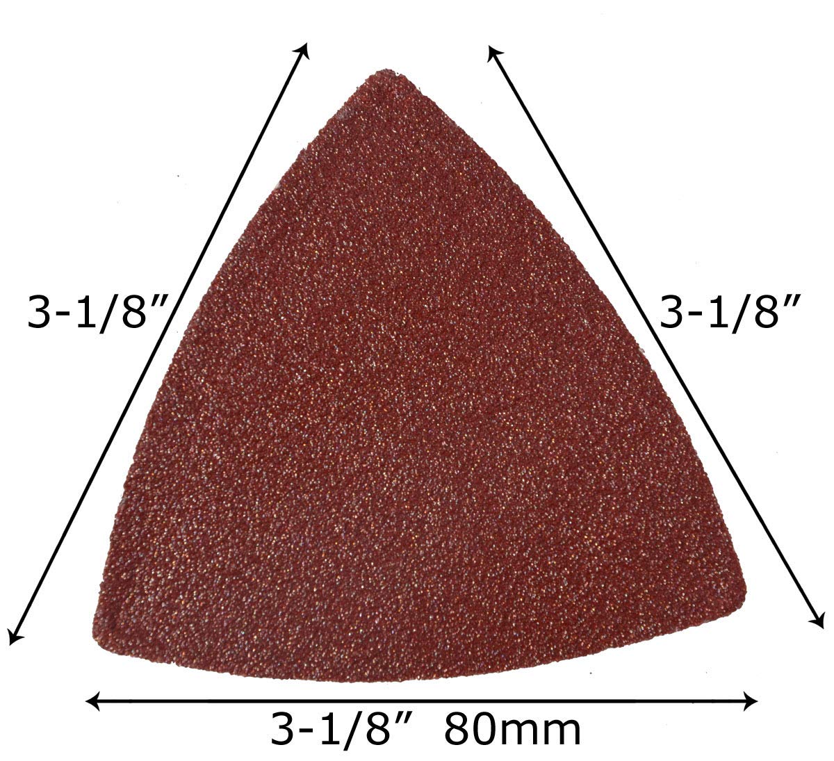 XXGO 105-Piece Triangular Sanding Pads Kit - 3-1/8 Inch (80mm) Multi-Grit Sandpaper (60/80/100/120/240) with 5 Durable Sanding Pads - Perfect for Woodworking, Metal Polishing & DIY Home Projects