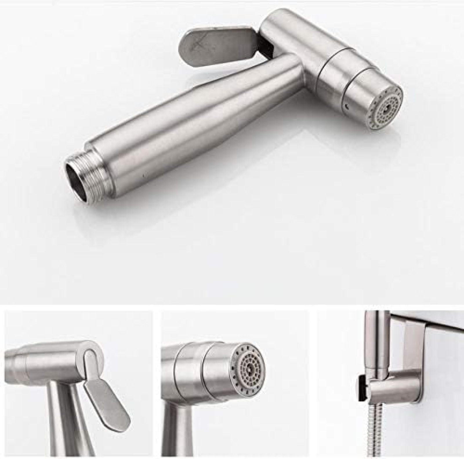 Stainless Steel Dual Function Kitchen Faucet with Toilet Sprayer Set - Bathroom Sink & Shower Sprayer Kit for Easy Cleaning and Hygiene