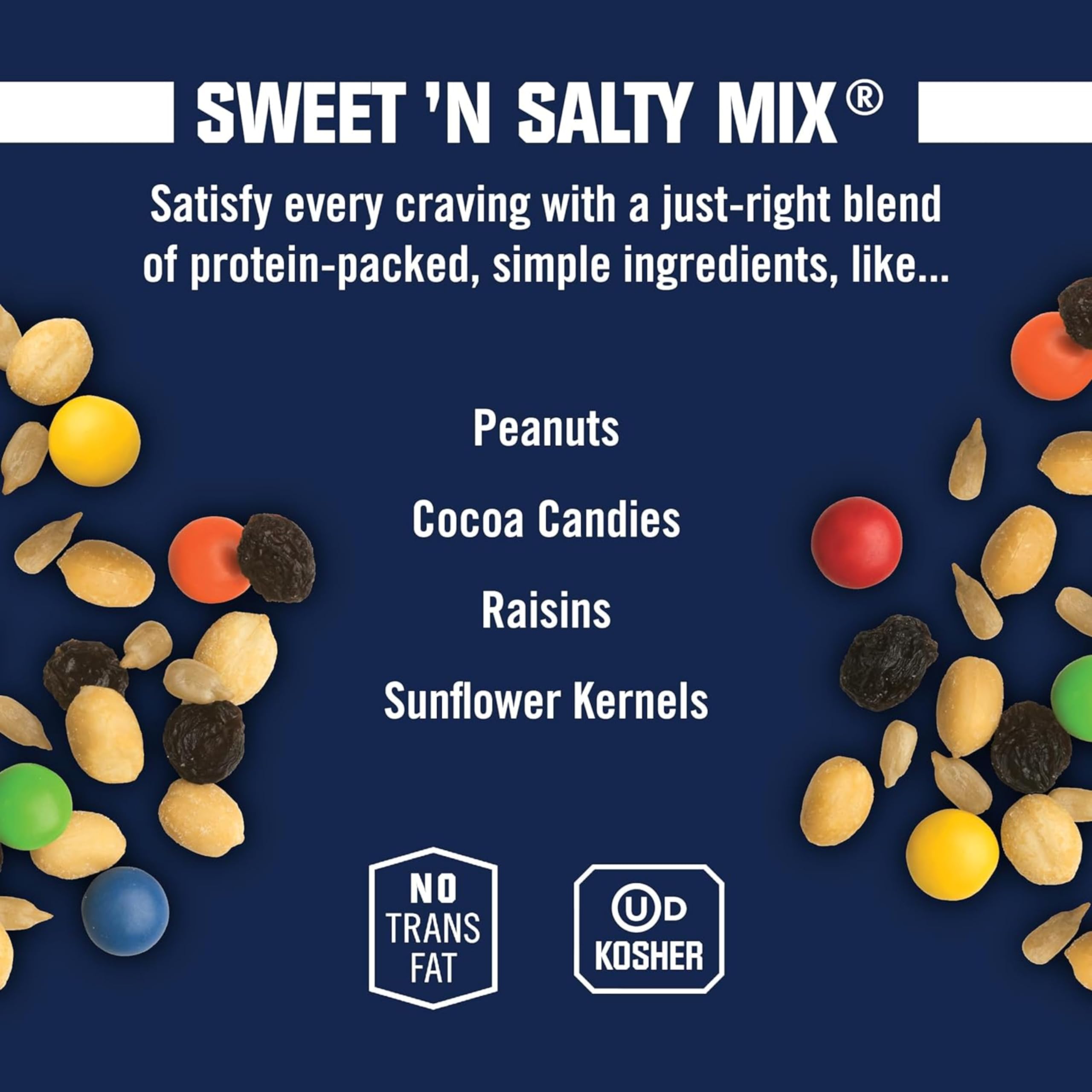 Original Sweet & Salty Trail Mix Snack Packs (20x2oz) - Gluten-Free for Hiking & Office