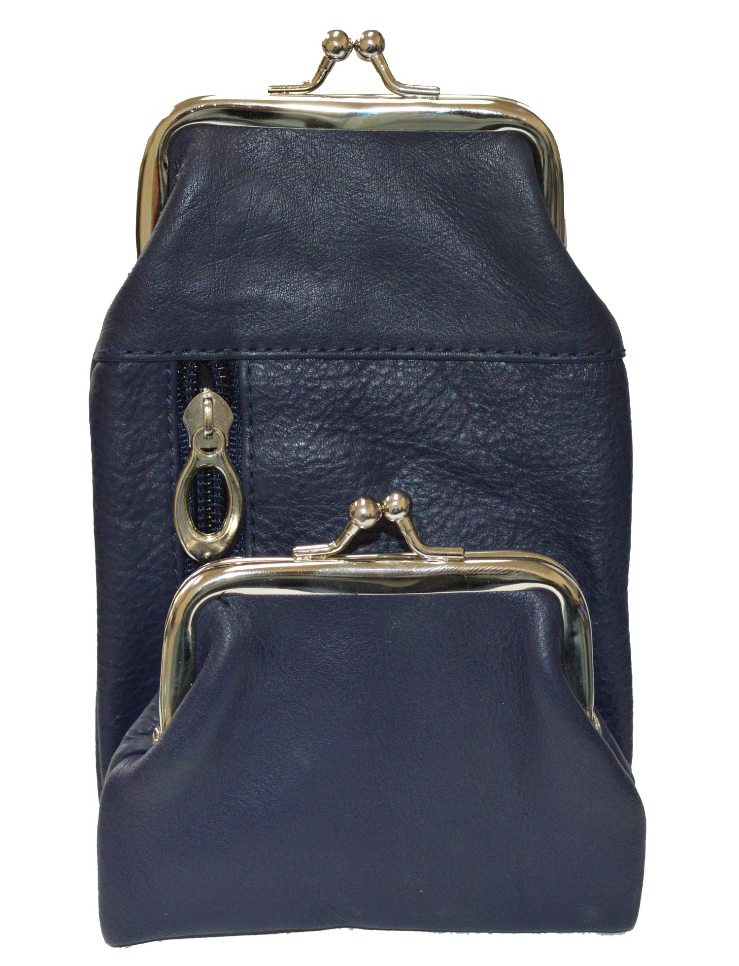 Genuine Leather Cigarette & Lighter Holder Case with Secure Twist Clasp - Premium Blue Leatherboss - Perfect for Travel, Outdoor Adventures & Everyday Carry