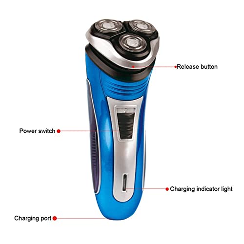 Professional Rechargeable Hair Clippers for Men - 3D Floating Head Electric Beard Trimmer & Shaver with Extra Blades (Gray) - Perfect for Home Grooming, Travel & Salon Use