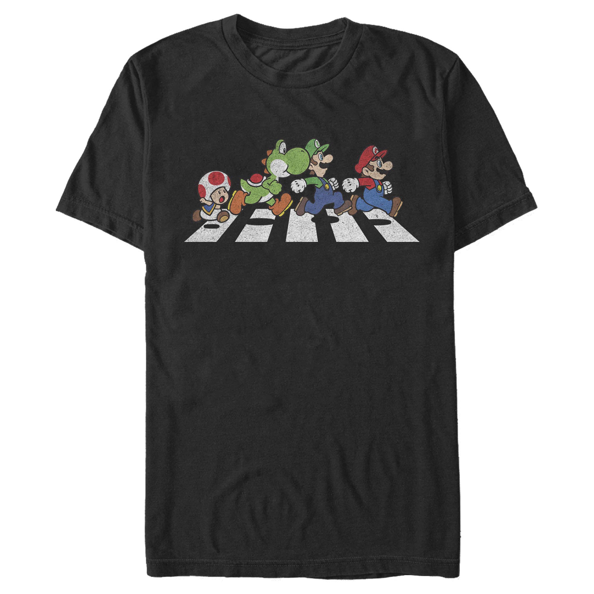 Nintendo Mario Bros. Men's Graphic T-Shirt - Black - 2XL - Casual Gaming & Streetwear Fashion