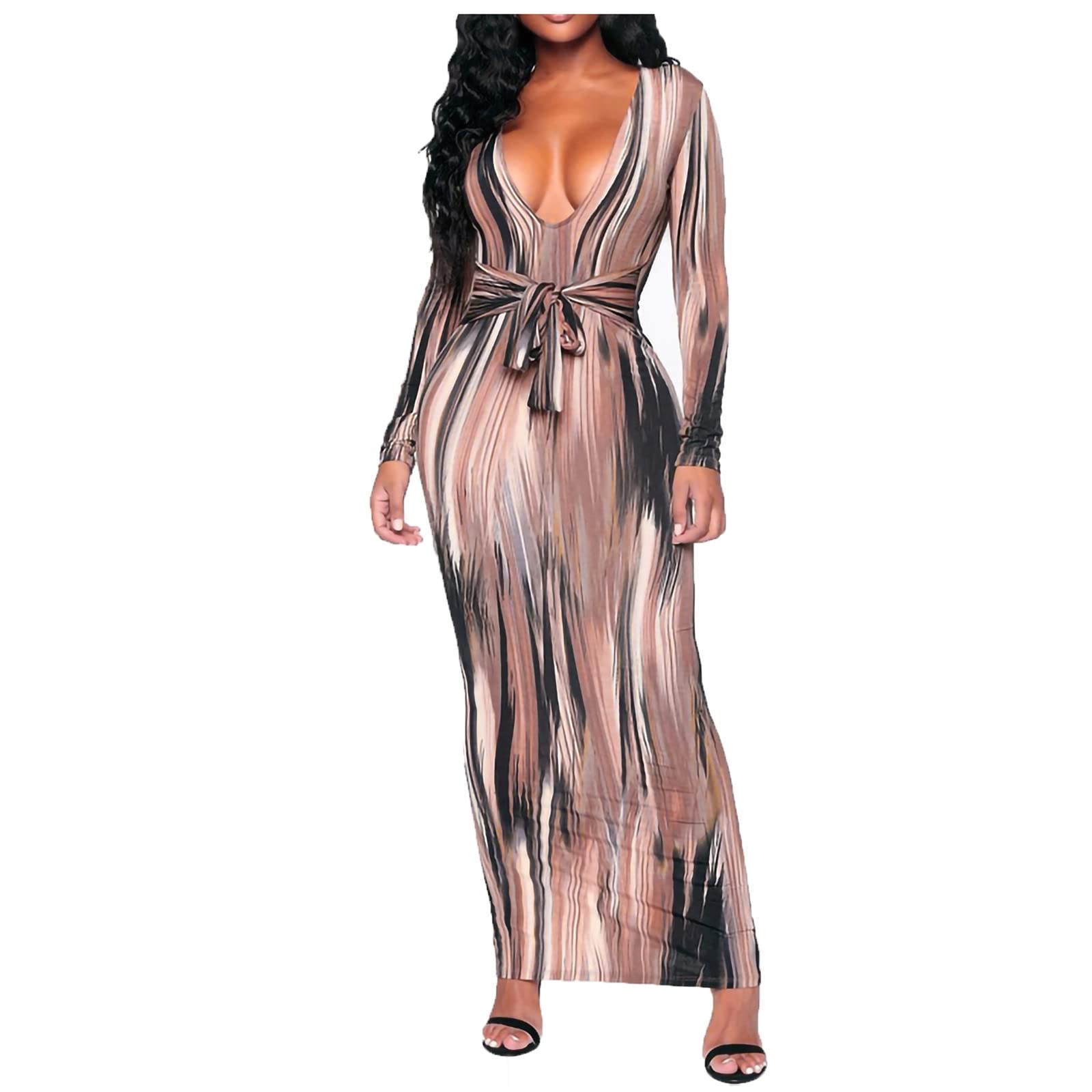 Stylish 2022 Fall Dresses for Women - Jsarle Mind of My Own Long Sleeve Maxi Dress with Waist Illusion | Perfect for Weddings, Homecoming & Special Occasions | Elegant Evening Wear & Party Dresses