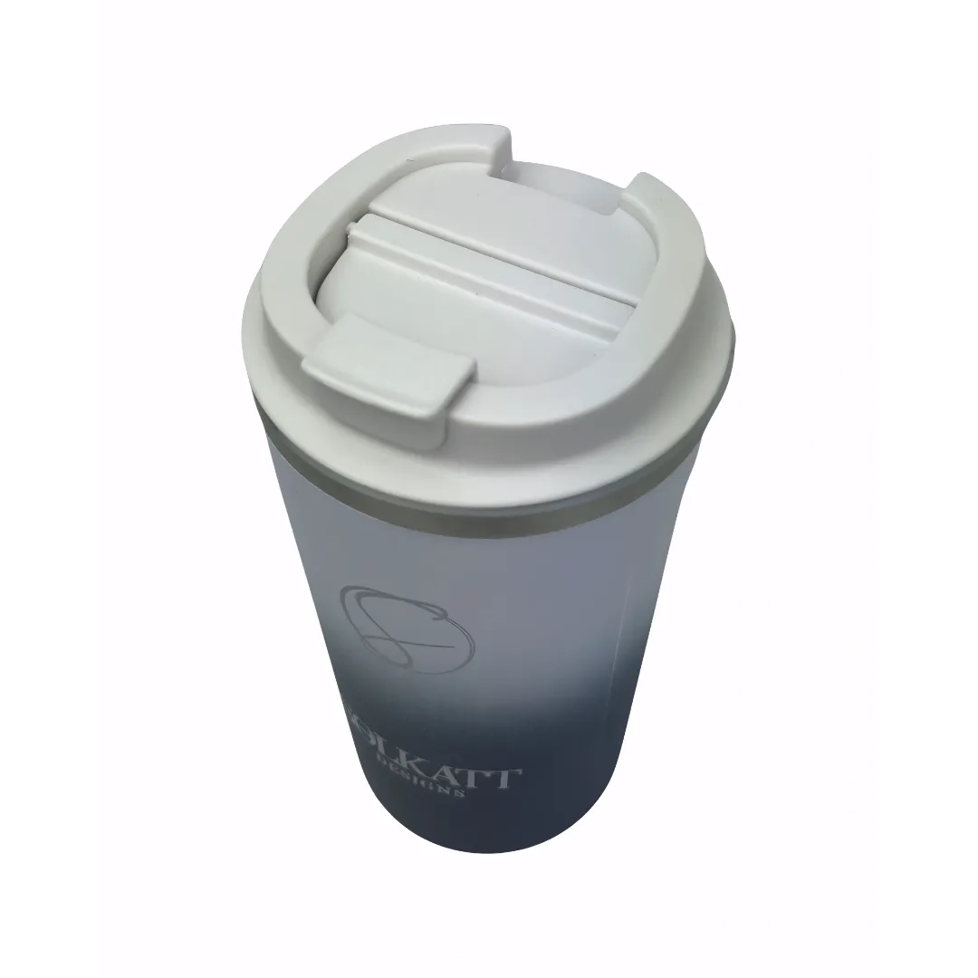 Royal Blue Insulated Travel Coffee Cup - 500ml Stainless Steel Vacuum Flask - Keeps Drinks Hot/Cold for Hours - Perfect for Commuting, Camping & Office Use