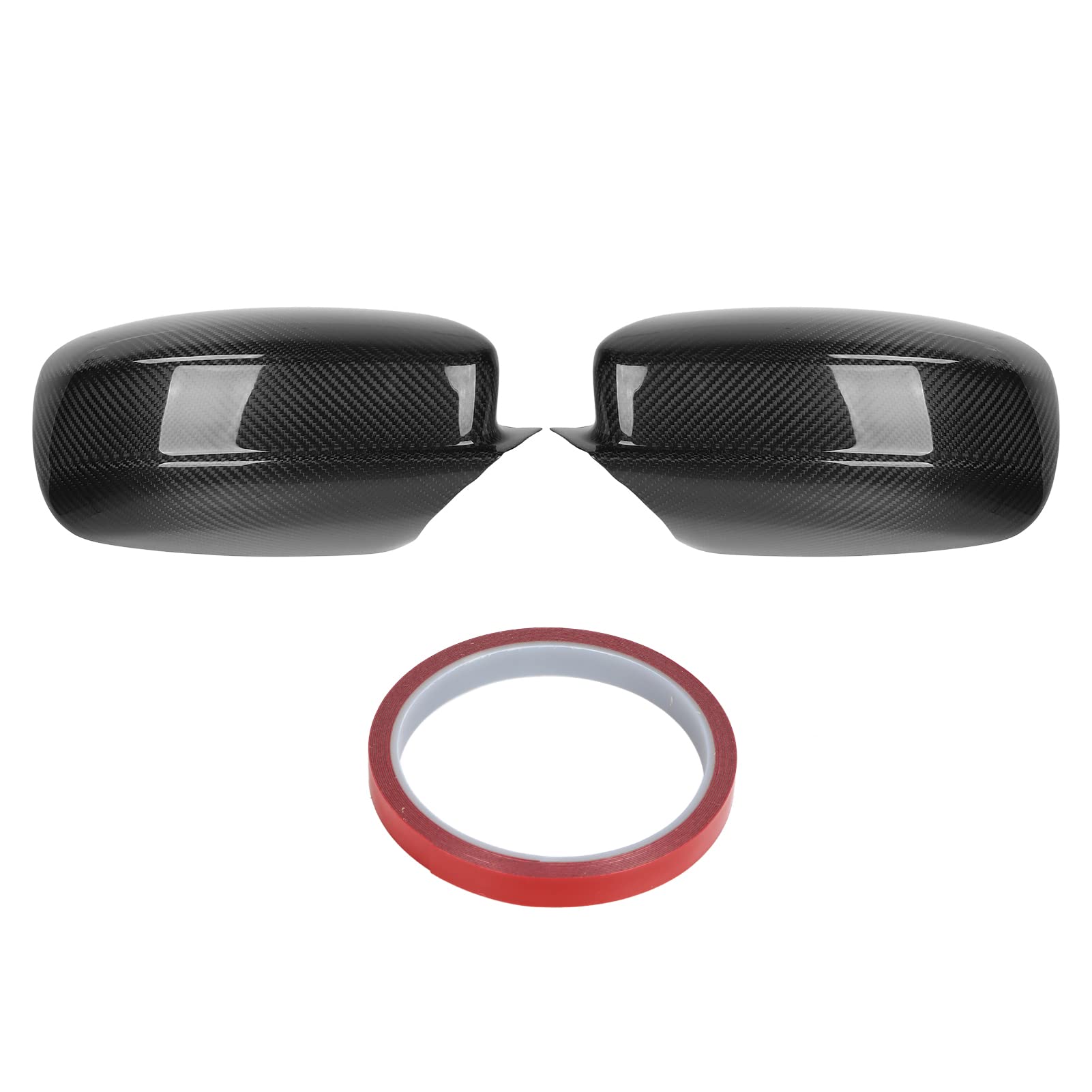 Glossy Carbon Fiber Side Mirror Covers for Dodge Charger 2011-2021 - 2 PCS Rearview Mirror Protectors | Weatherproof & Stylish Upgrade for Car Exterior Protection & Custom Look