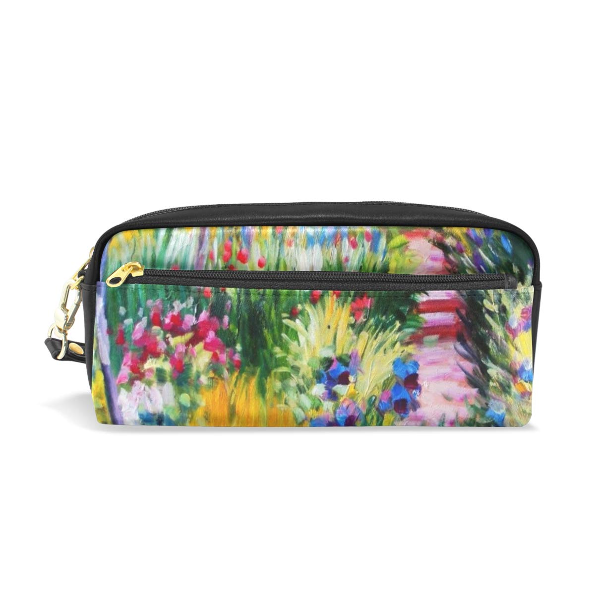 Large Capacity Pencil Case - Durable Monet Painting Design Pencil Pouch for School & Office | Makeup & Stationery Organizer | Perfect for Students, Artists & Professionals