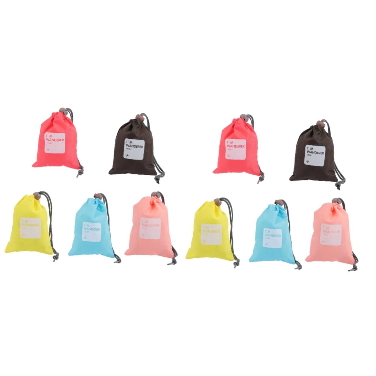 10-Pack Travel Storage Bags - Waterproof Washing Organizer Backpack for Men | Portable Laundry & Makeup Pouch | Perfect for Camping, Gym & Business Trips