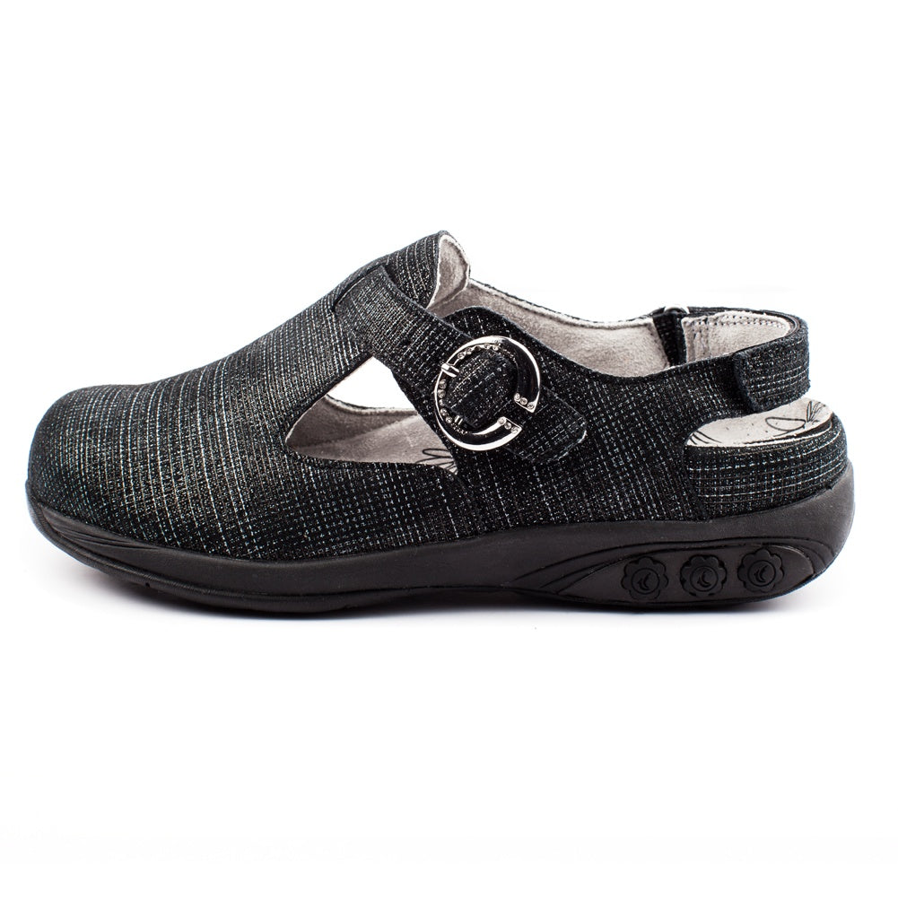 Chloe Women's Adjustable Leather Clog Sandals - Comfortable Slip-On Shoes for Casual Wear & Home Use