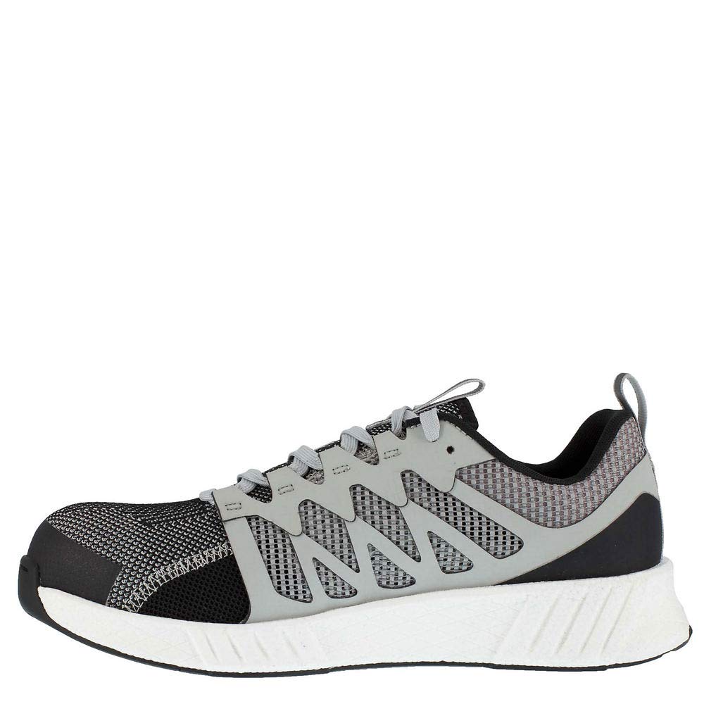 Reebok Men's Fusion Flexweave Work Comp Toe Safety Shoes - Lightweight & Breathable for Construction, Warehouse & Industrial Work