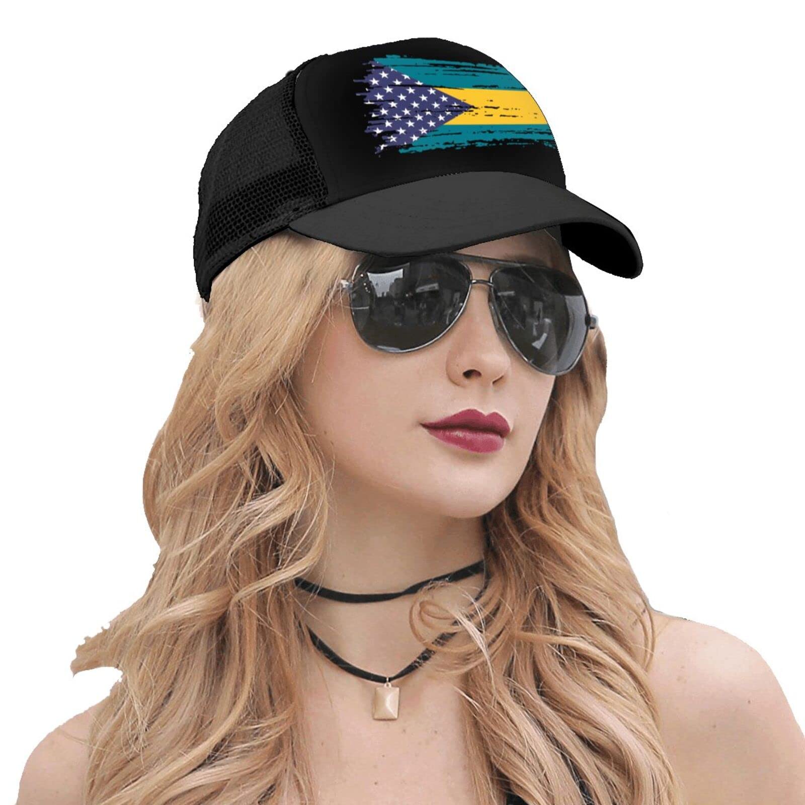 DARLEKS Mesh Trucker Hats for Men & Women - Breathable Snapback Dad Hat with Adjustable Strap - Outdoor Baseball Cap for Hip Hop, Running, Hiking, and Casual Wear