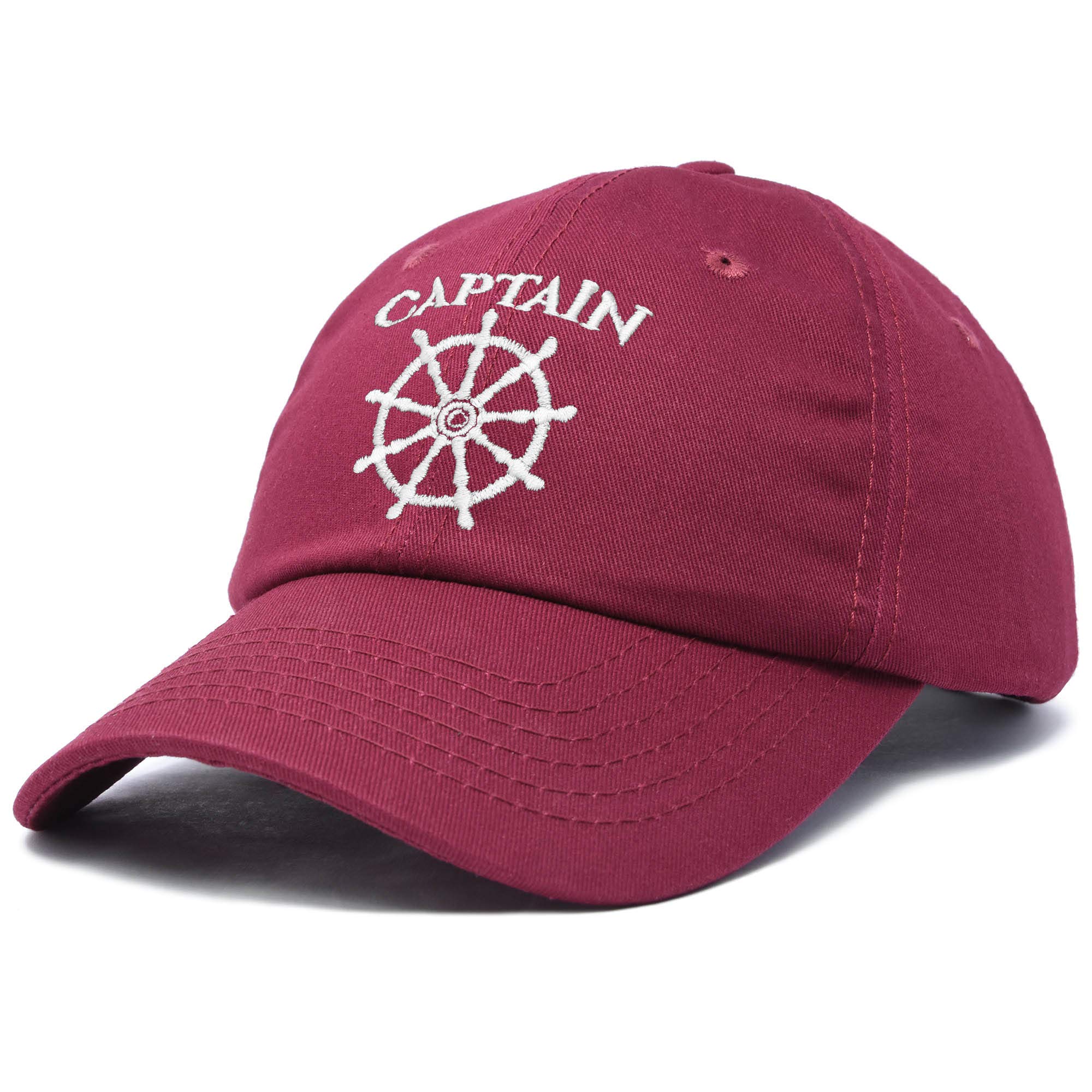 DALIX Navy Blue Captain Hat - Adjustable Sailor Baseball Cap for Men & Women - Perfect for Boating, Sailing, and Nautical Themed Events