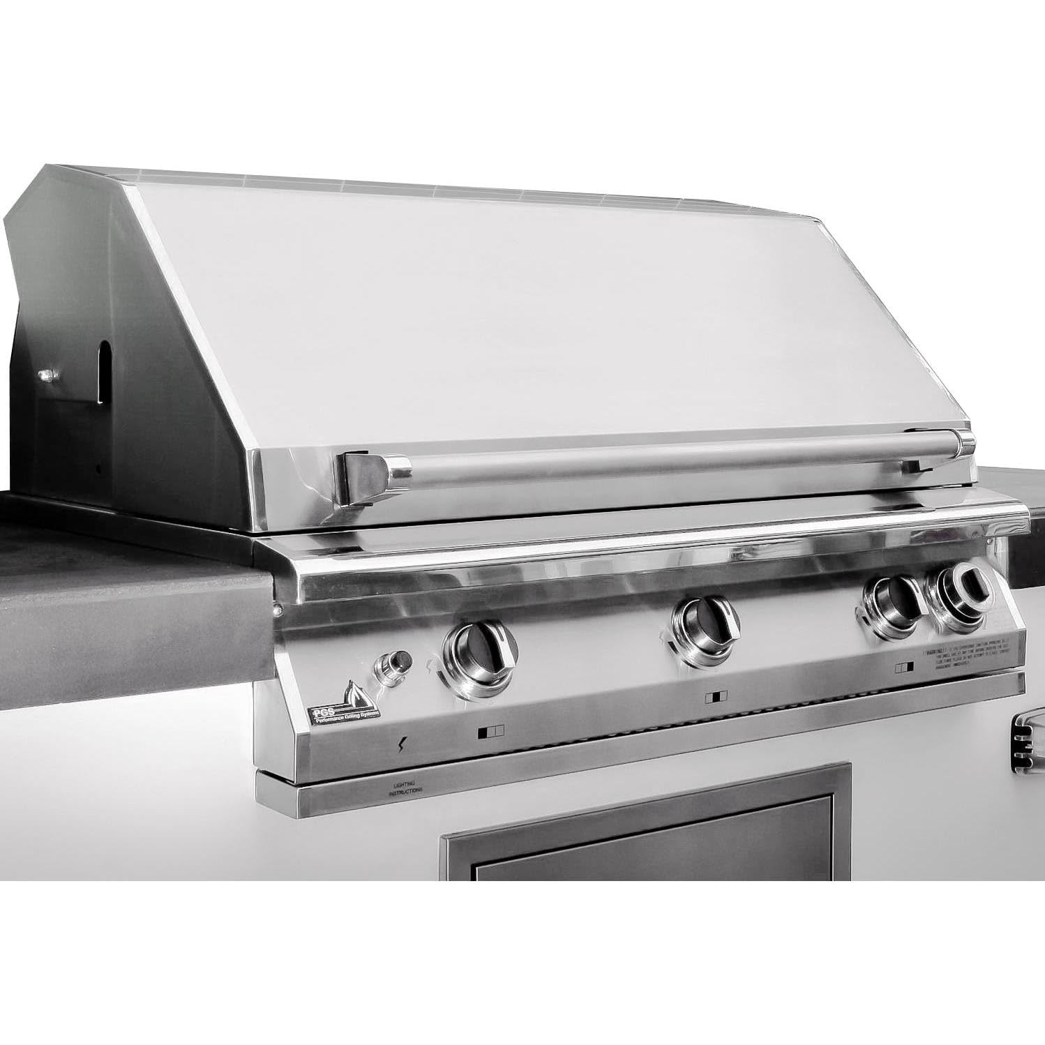 PGS T-Series 39-Inch Built-In Natural Gas Grill with Timer - S36TNG for Outdoor Cooking, Backyard BBQ, and Patio Entertaining