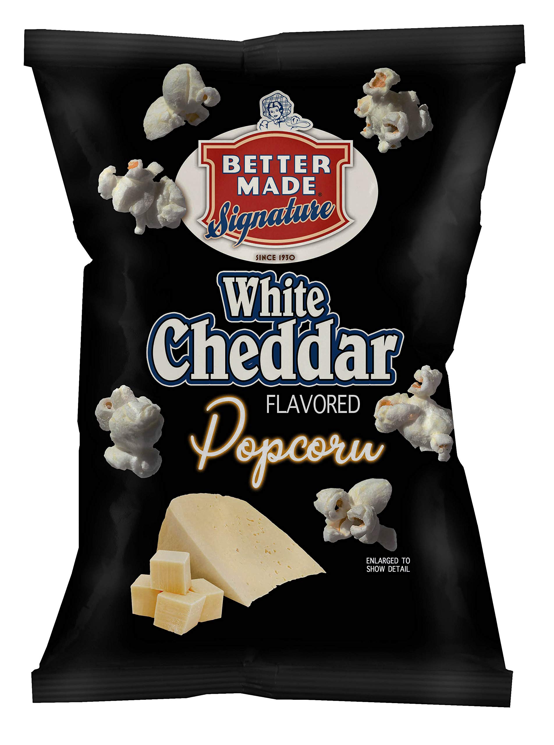 Better Made Special White Cheddar & Cheddar Cheese Popcorn Variety Pack - 4 Pack (8oz Each) | Gourmet Snack for Movie Nights, Parties & Office Breakroom Treats