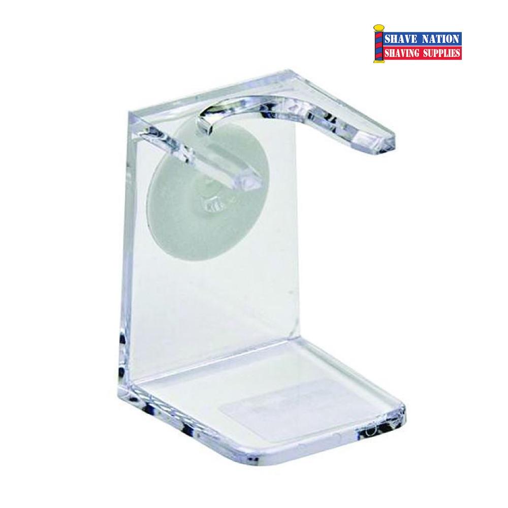 Premium Acrylic Shaving Brush Stand - Durable & Stylish for Wet Shaving - Multiple Color Options - Perfect for Bathroom Vanity & Men's Grooming Kit