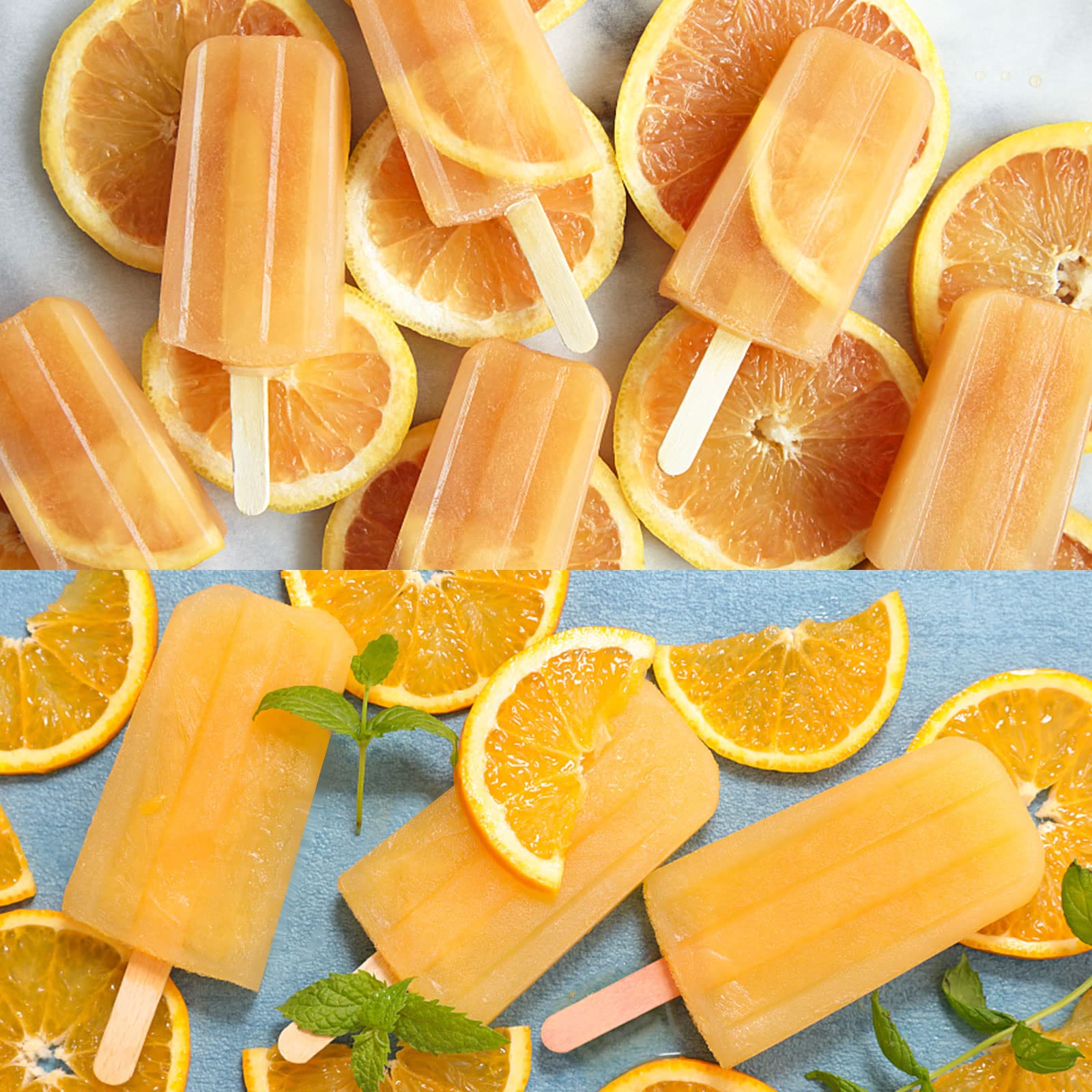 Premium Food-Grade Silicone Popsicle Molds Set - Reusable Ice Pop Maker with Sticks, Storage Bag & Funnel - BPA-Free Homemade Ice Cream & Frozen Treats Molds for Kids & Adults (Blue) - Perfect for Summer Parties, Snacks & Healthy Desserts