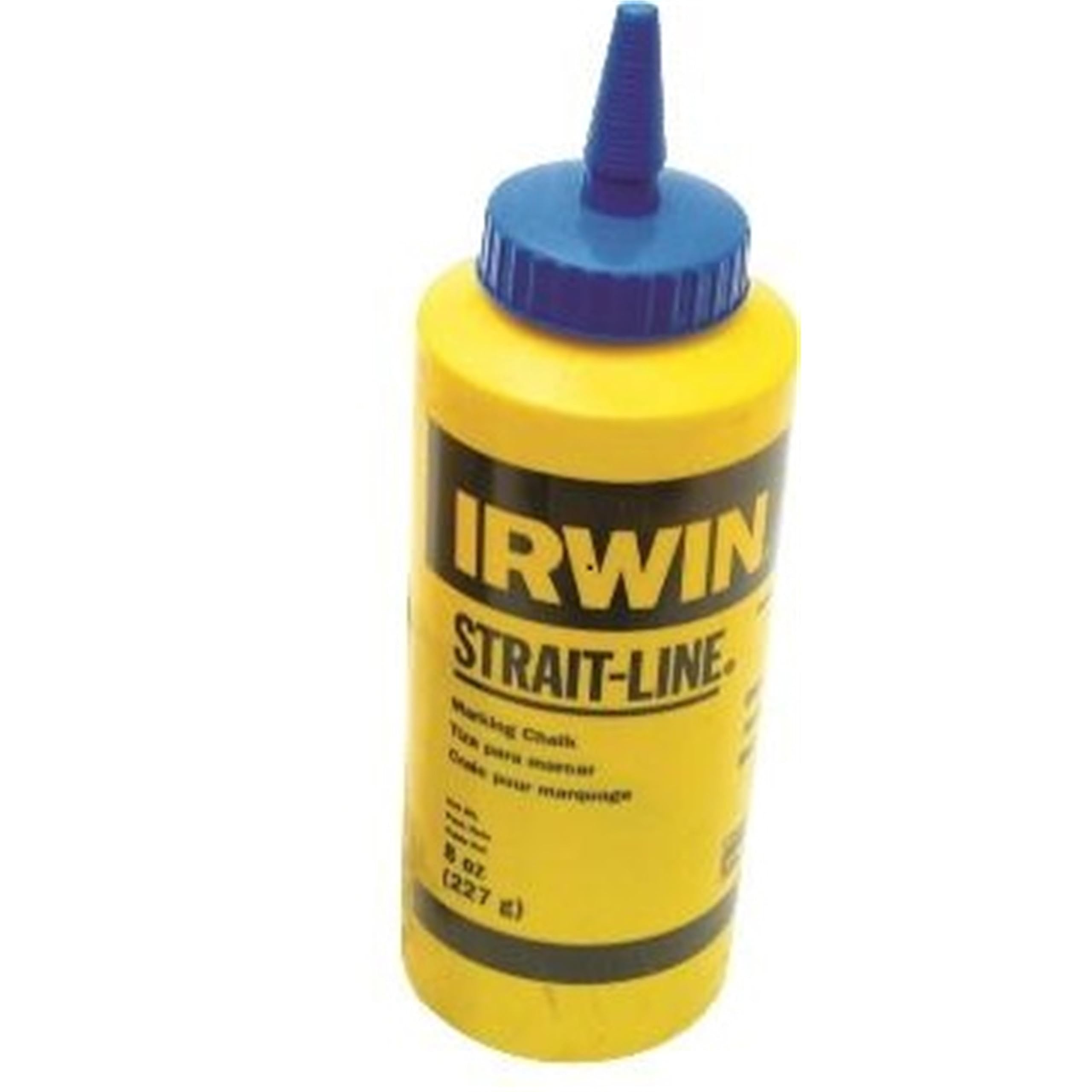 IRWIN STRAIT-LINE 64901 8 Oz Blue Chalk Refills - High Visibility Marking for Construction, Carpentry & DIY Projects - Perfect for Chalk Lines, Layout Work and Outdoor Use