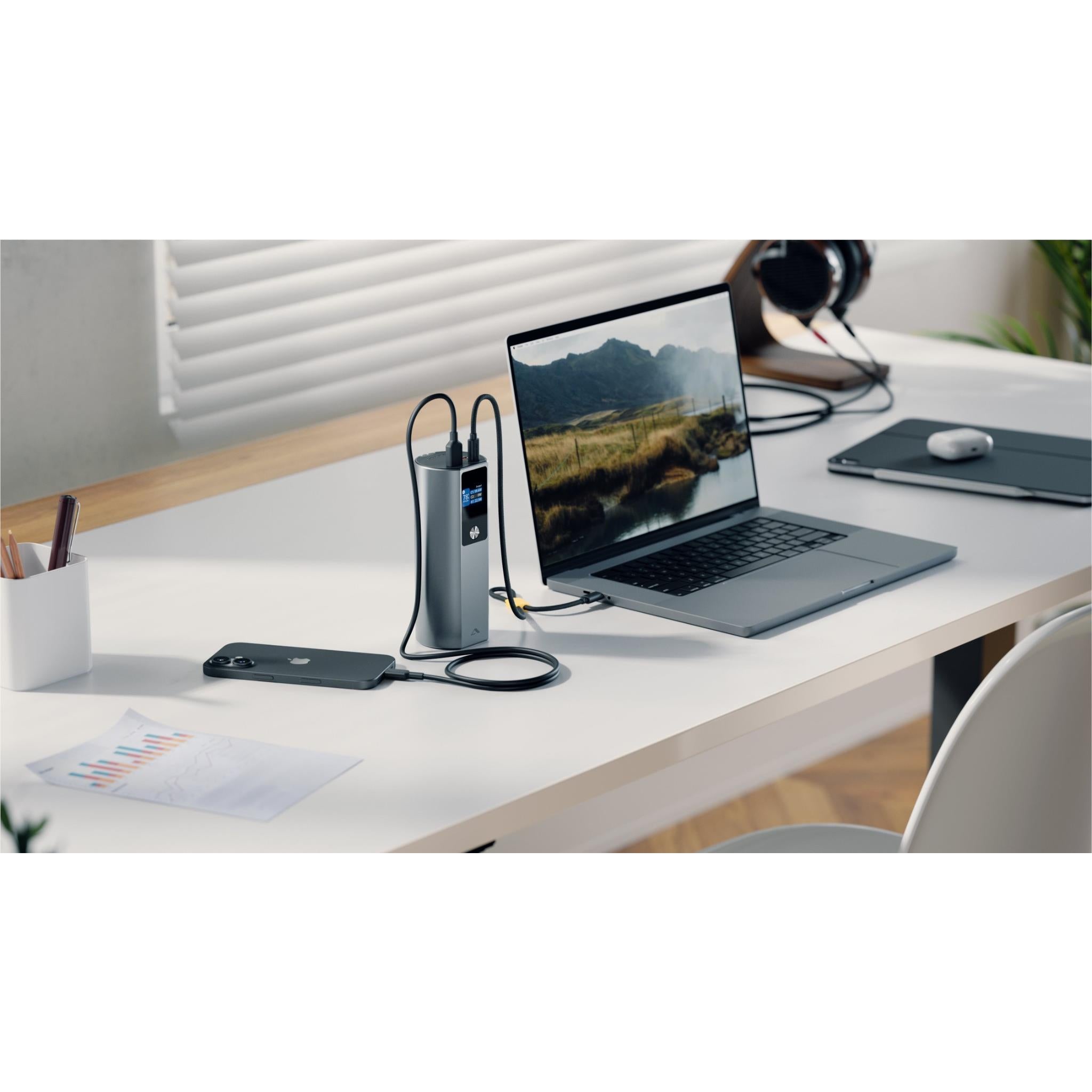 Alogic Ark Pro 27,600mAh Portable Charger - 160W Fast USB Power Bank for Laptops, Phones & Tablets | Perfect for Travel, Camping & Emergency Backup