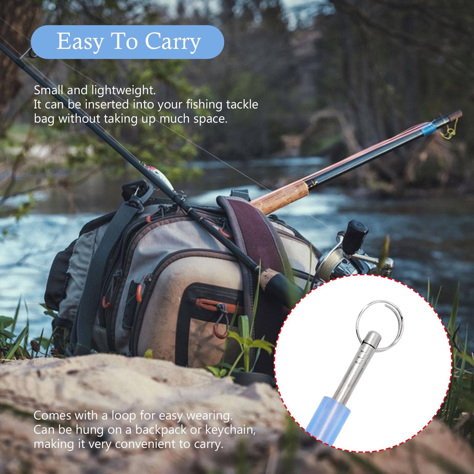 Medsuo 2-Pack Stainless Steel Fishing Hook Remover Tool - Portable Unhooking Disgorger for Lake, River & Sea Fishing - Essential Fishing Gear for Catch and Release