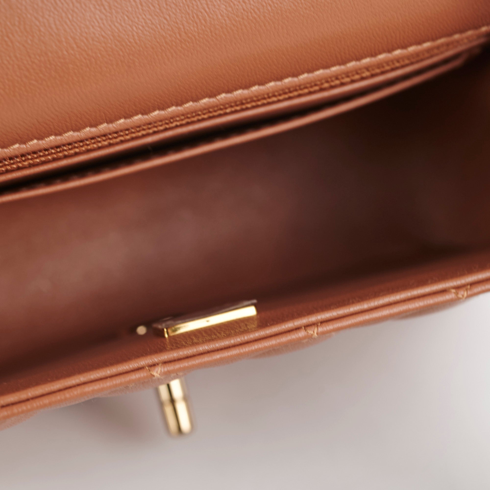 Authentic Chanel Mini Rectangular Flap Bag in Caramel with Gold Hardware - 2022 Collection | Luxury Crossbody Purse for Women, Perfect for Date Nights & Special Occasions
