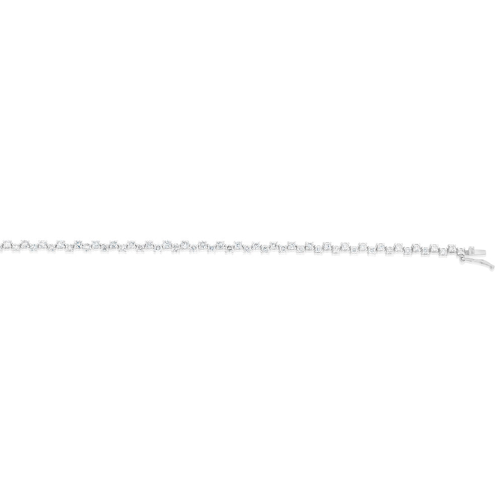 2 Carat Diamond Tennis Bracelet in 10K White Gold - Elegant Jewelry for Women, Perfect for Weddings, Anniversaries & Special Occasions