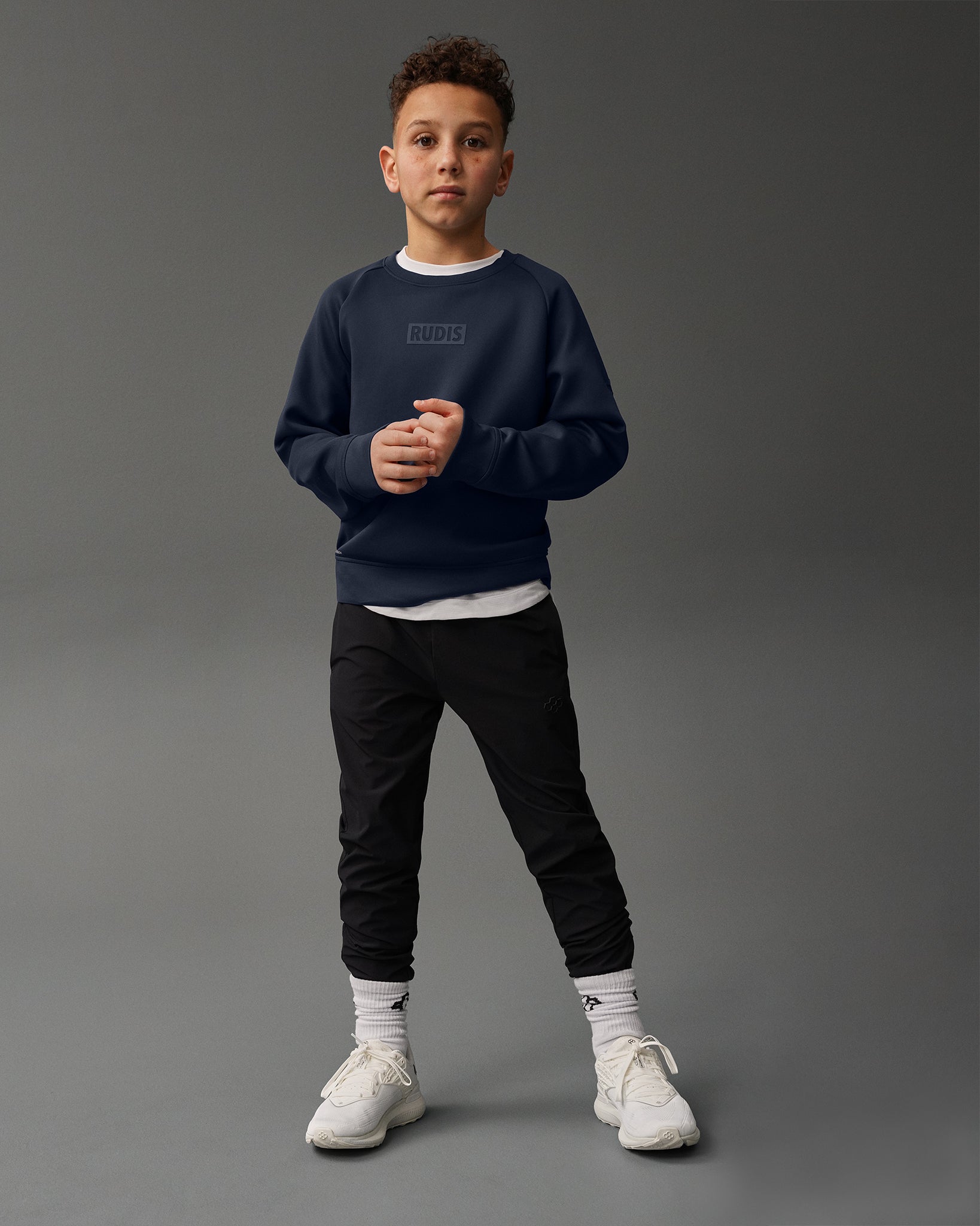 RUDIS Tonal COOL FEEL Youth Crewneck T-Shirt - Soft Cotton Comfort Fit for Boys & Girls - Perfect for School, Sports & Casual Wear