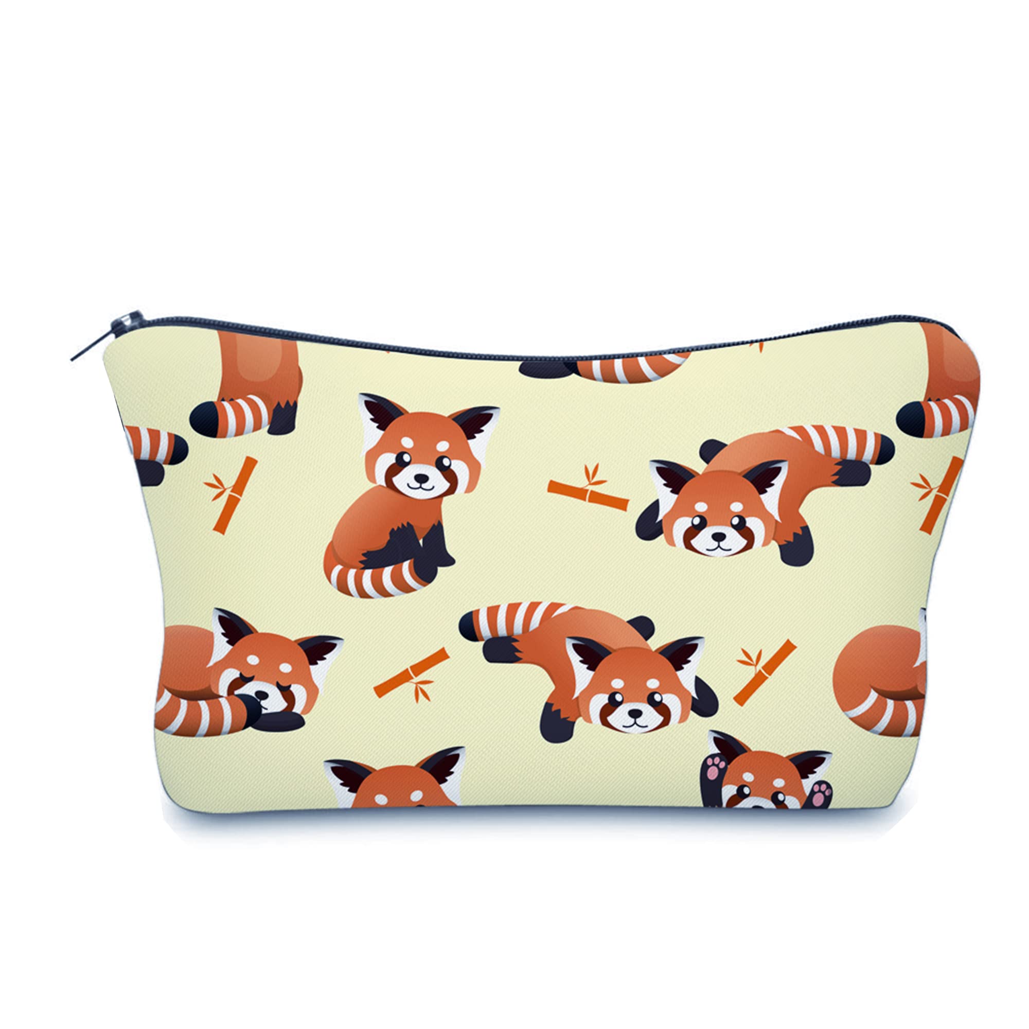 Cute Red Panda Travel Makeup Bag - Small Cosmetic Pouch for Women - Perfect for Travel, Gym & Daily Essentials (Gift Idea)
