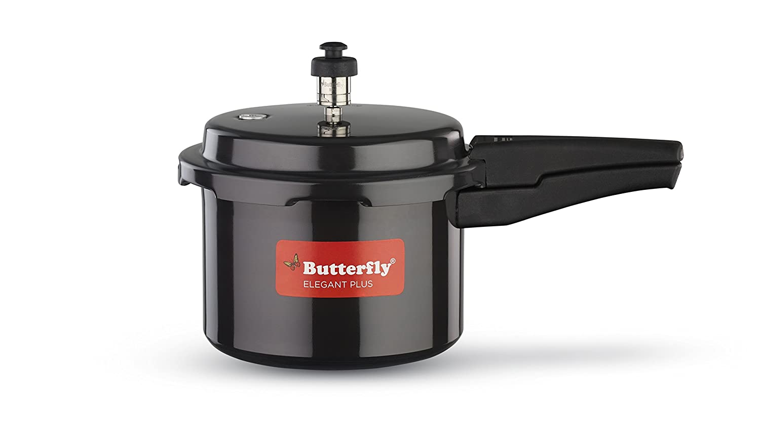 Butterfly Elegant Plus 5L Induction Base Hard Anodized Aluminum Pressure Cooker - Fast Cooking for Rice, Stews & Meals | Perfect for Home Kitchen & Camping