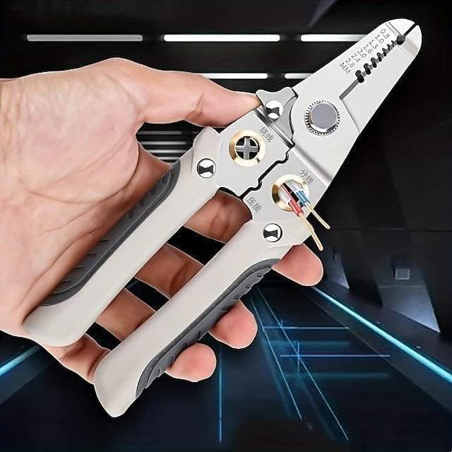 6-in-1 Multifunction Electrician Wire Plier Tool - Stripping, Cutting, Crimping for Electrical Work