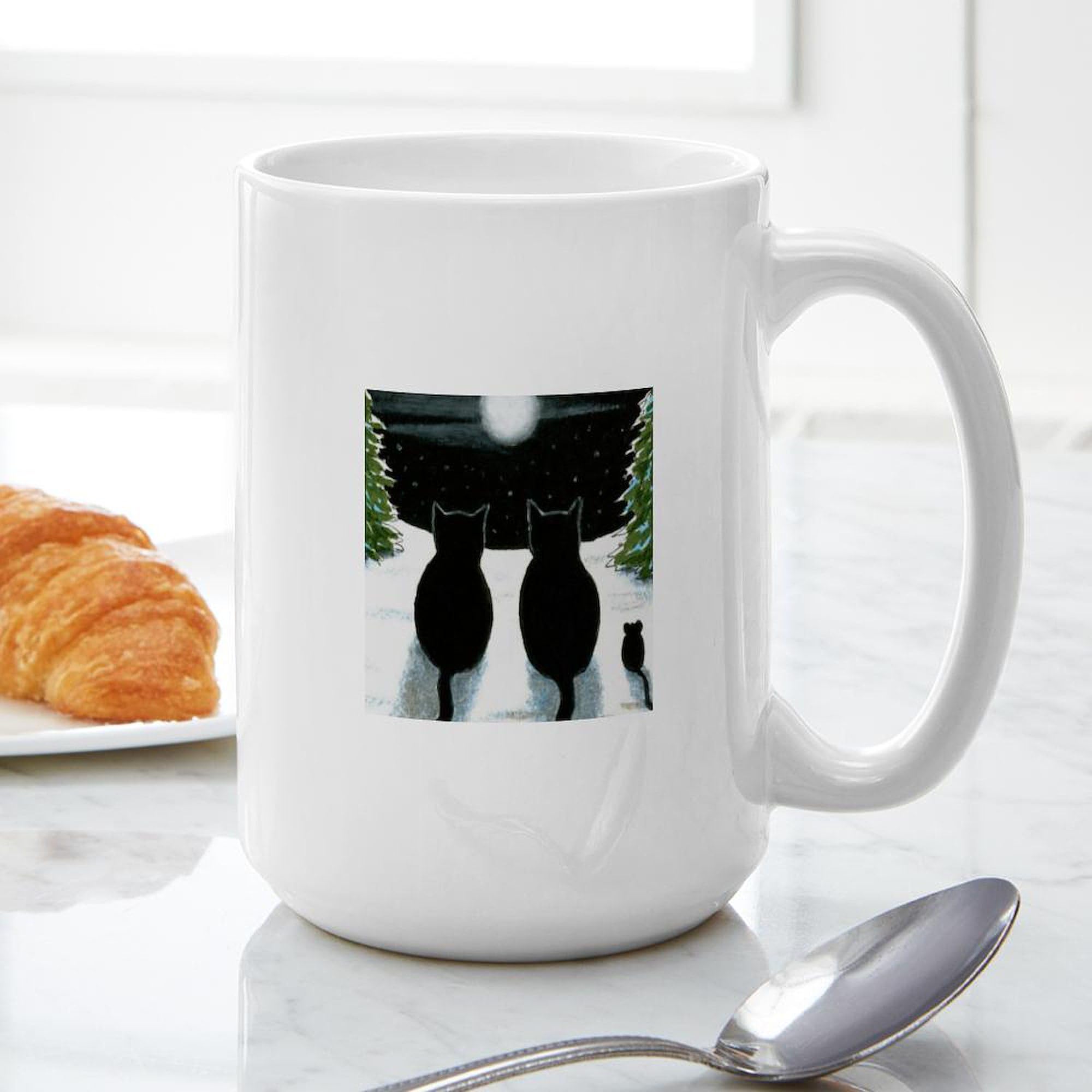 Cat 429 15 oz (444 ml) Ceramic Coffee Mug - Funny Cat Lover Gift for Office, Home & Daily Use - Perfect for Tea, Hot Chocolate & Coffee