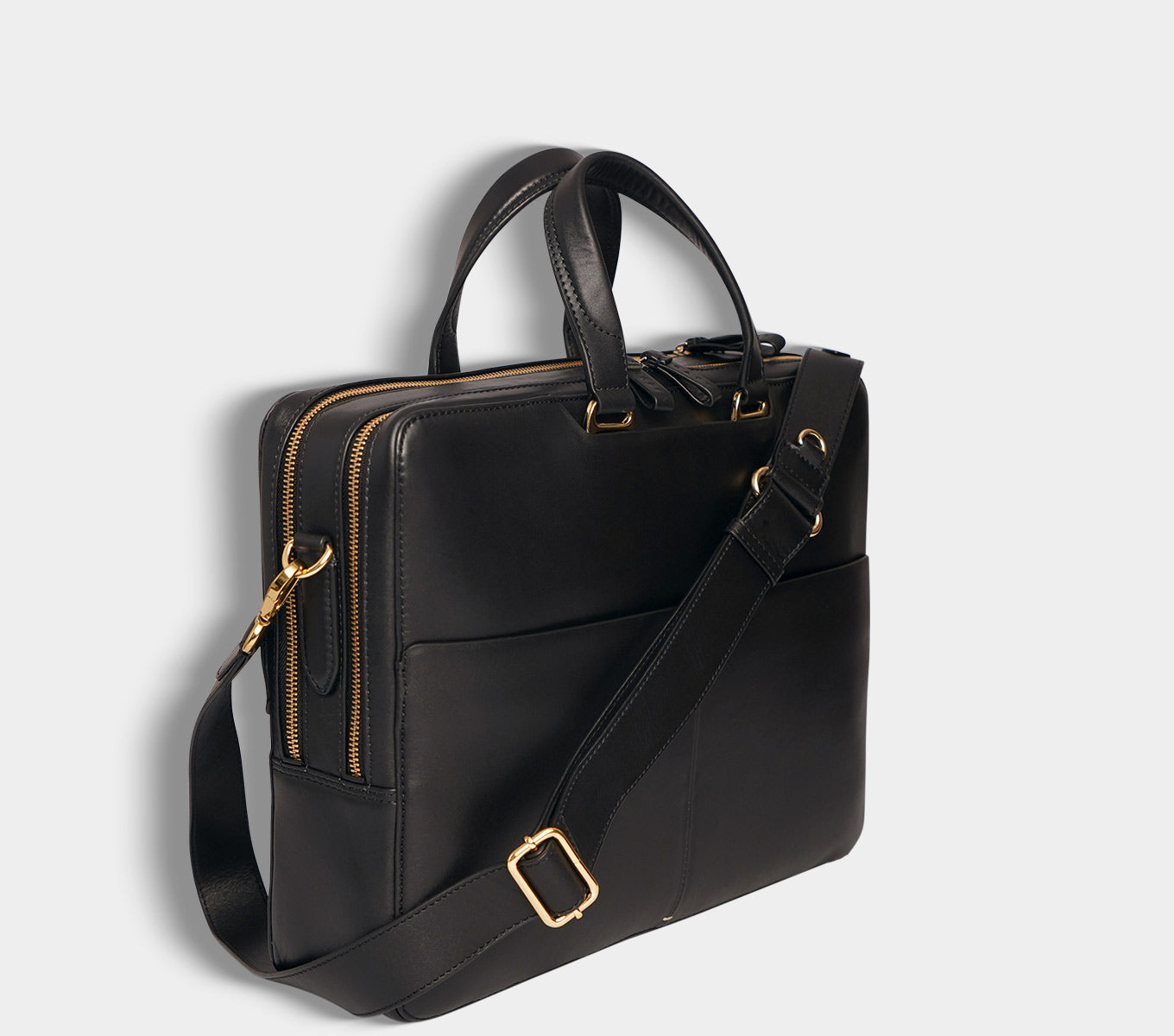 CAMDEN TWIN WORKCASE - Premium Leather Laptop Briefcase for Business Professionals | Perfect for Office, Travel & Daily Commute