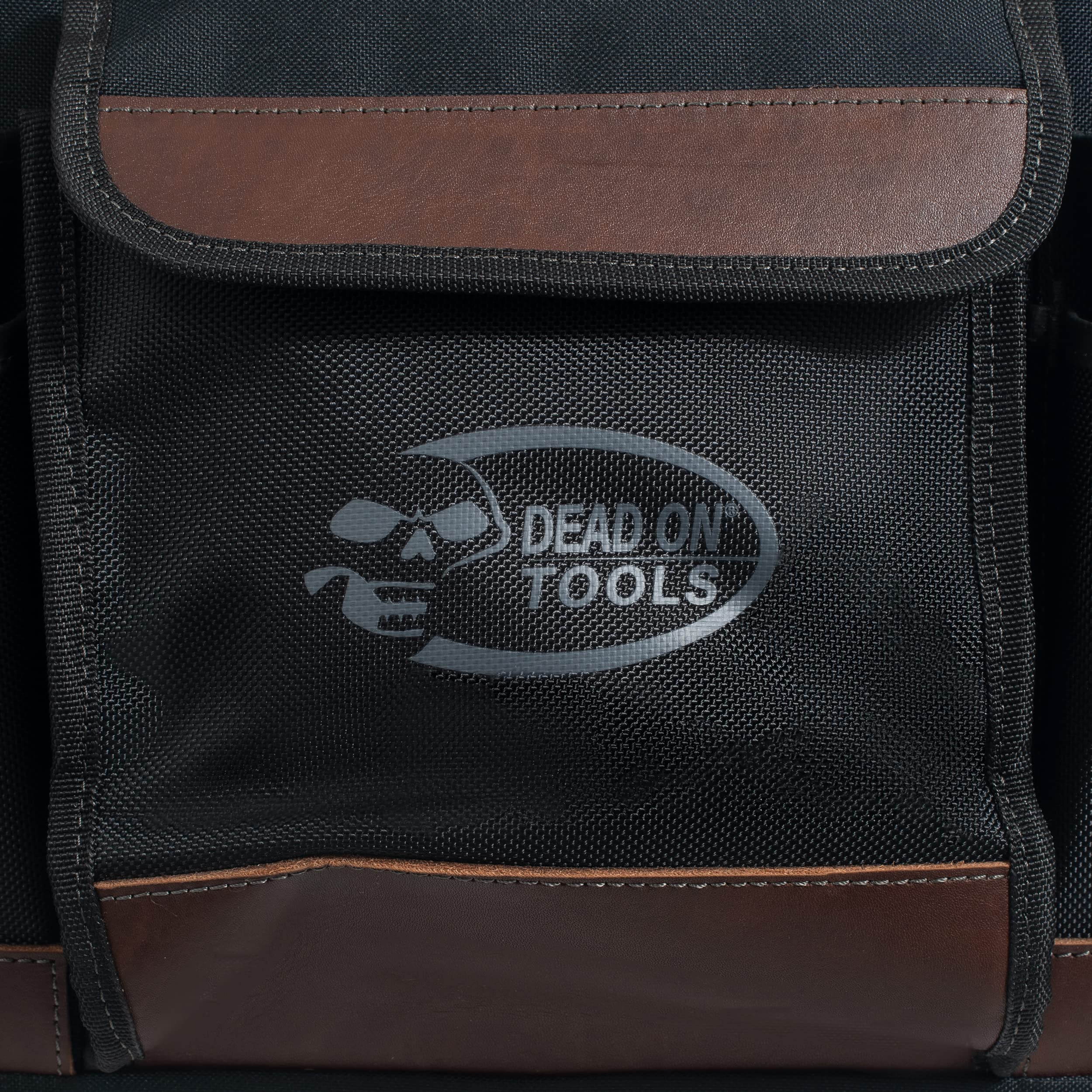 Dead On Tools 18-Inch Rolling Tool Tote with Extendable Handle - Heavy Duty Black Tool Storage Organizer for Contractors, Mechanics & DIY Projects | Workshop, Garage & Job Site Use
