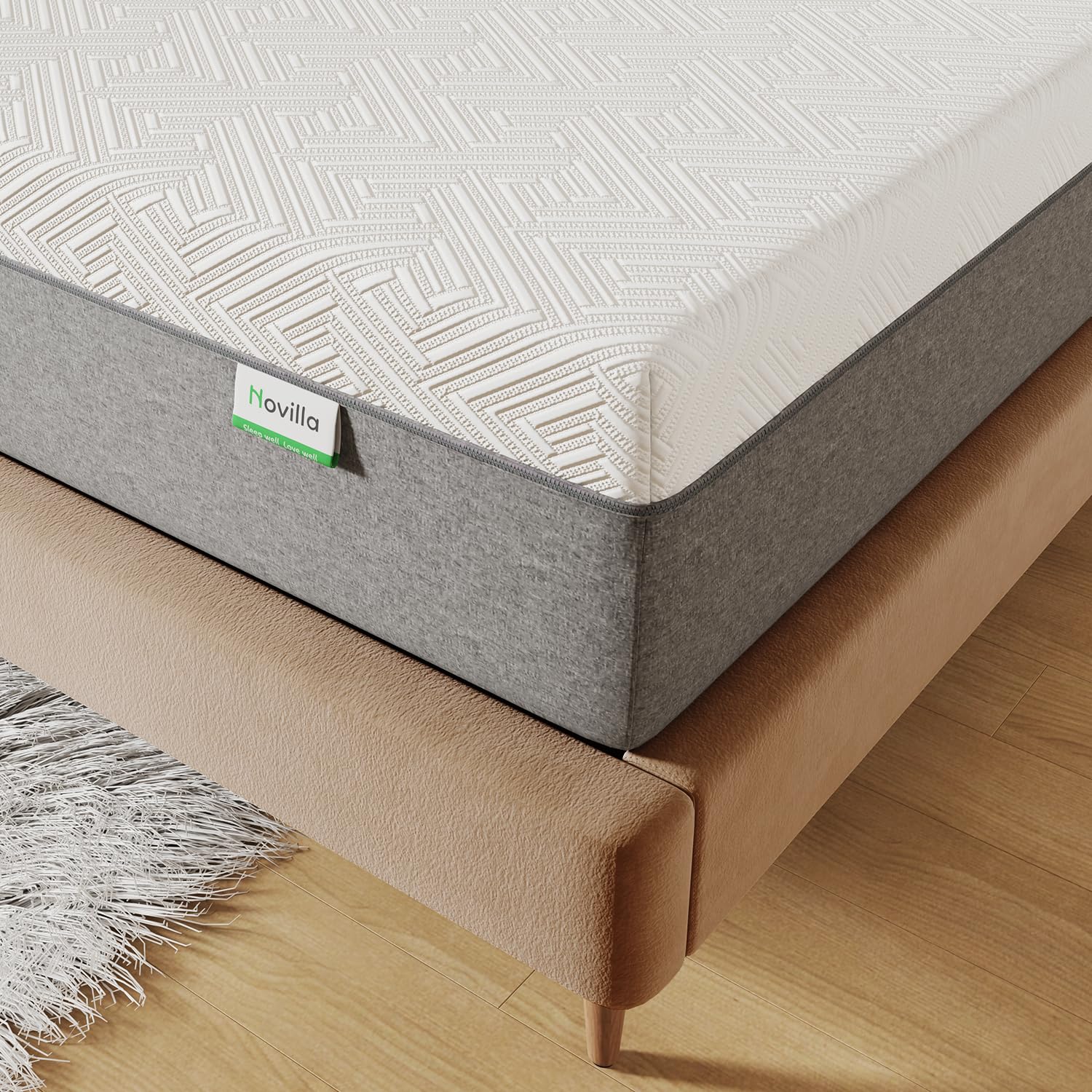 Novilla 12 Inch California King Gel Memory Foam Mattress - Cooling, Pressure Relief & Motion Isolation - Medium Plush Feel for Restful Sleep - Perfect for Master Bedrooms, Guest Rooms & Hot Sleepers