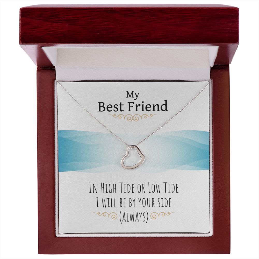 Best Friend Necklace - Heart Pendant Jewelry for Women, Birthday Gift, Friendaversary Gift, Christmas Gift - Perfect for Anniversaries, Valentine's Day & Special Occasions
