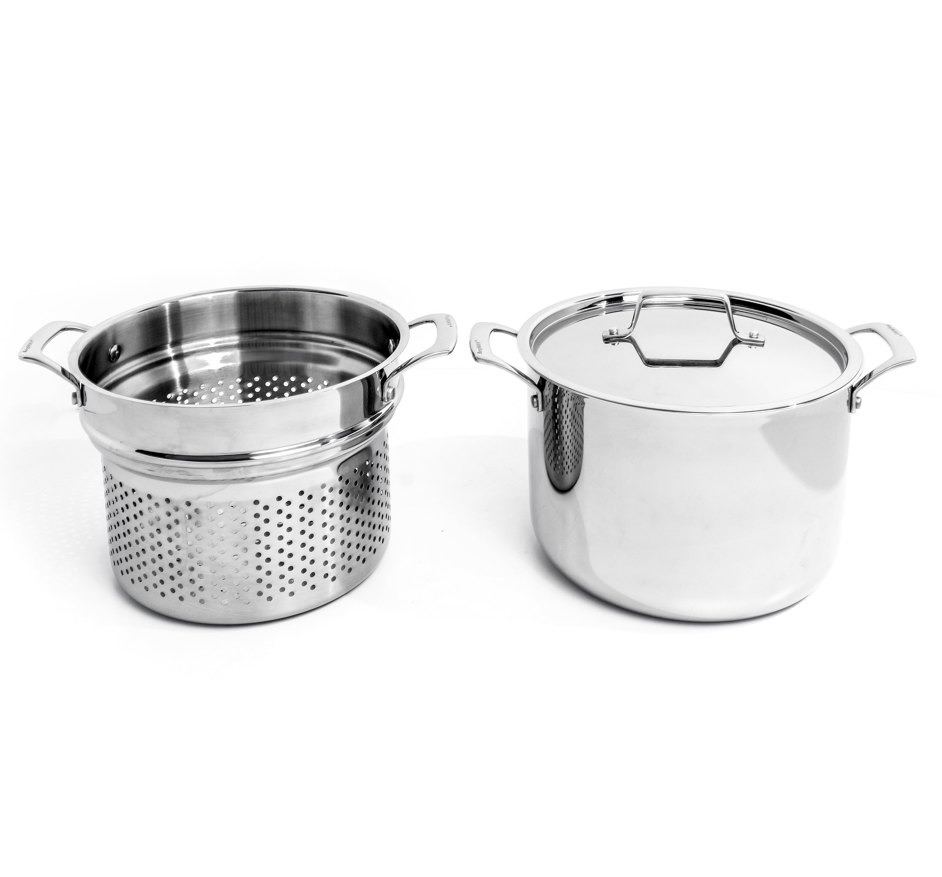BergHOFF Professional Tri-Ply 18/10 Stainless Steel 9.5-Inch Steamer Insert – Perfect for Steaming Vegetables, Dumplings & Seafood in Pots & Pans