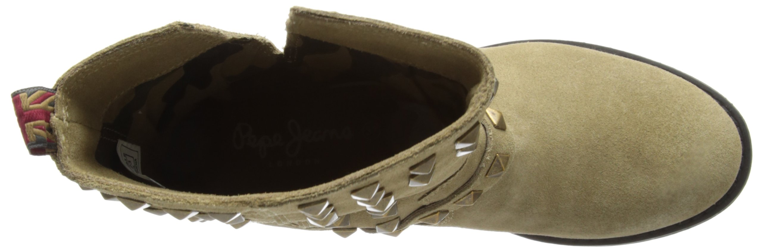 Pepe Jeans Women's Biker Boots - Stylish Leather Ankle Boots for Riding & Fashion | Perfect for Motorcycle, Casual Outfits & Night Out