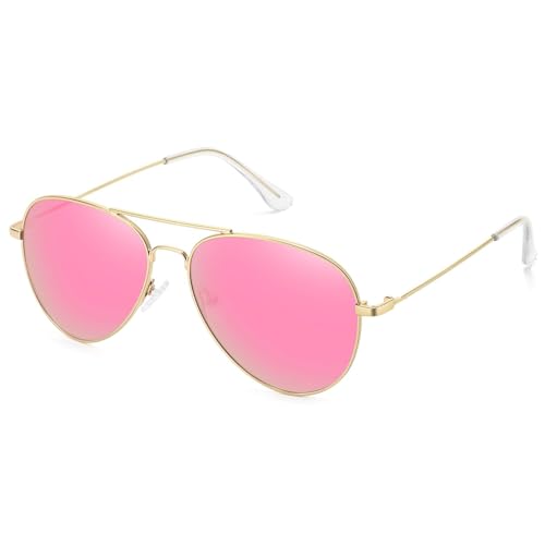 Golden Frame Light Pink Lens
