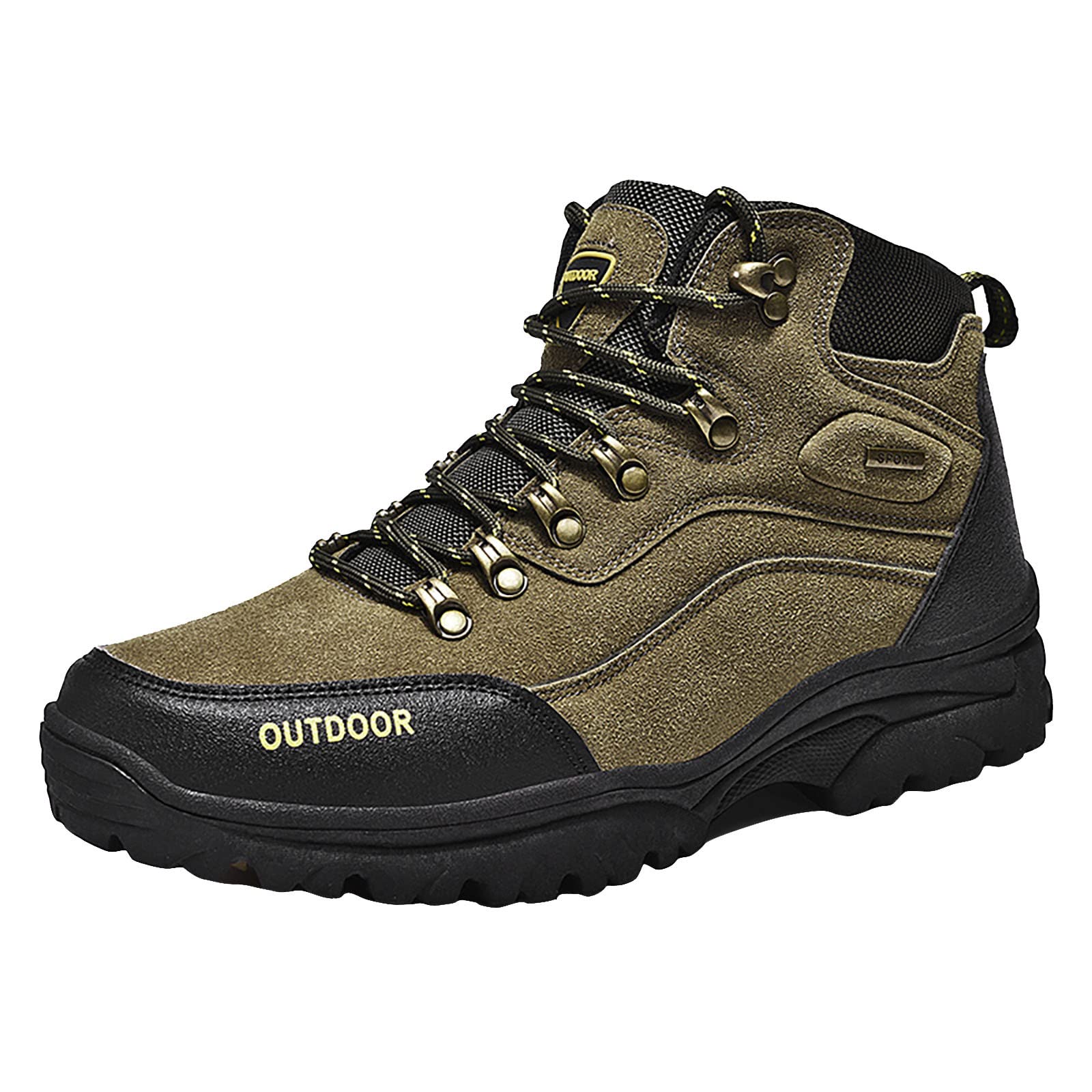Shije Men's Waterproof Hiking Boots - Lightweight Outdoor Trekking Shoes for Trail Running & Camping | Durable Non-Slip Hiking Footwear for Mountain Climbing & Backpacking Adventures