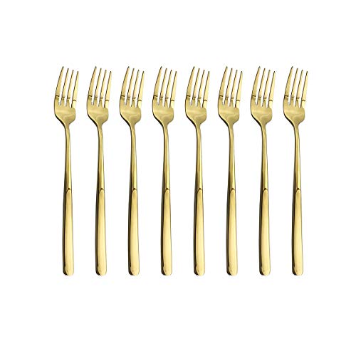 Gold Dessert Fork 8p