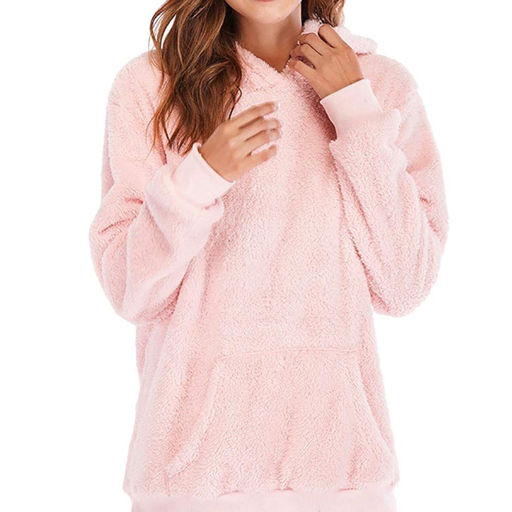 Women's Plus Size Sherpa Pullover Hoodie - Soft Fuzzy Fleece Sweatshirt with Pockets | Oversized Cozy Winter Wear for Casual Outfits & Lounging