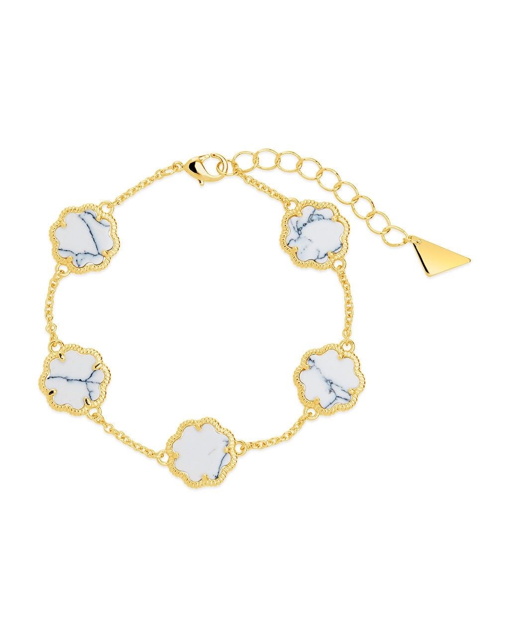 Rose Petal Station Bracelet for Women - Dainty Floral Charm Adjustable Bangle for Everyday Wear, Gift for Her, Wedding, Anniversary & Special Occasions