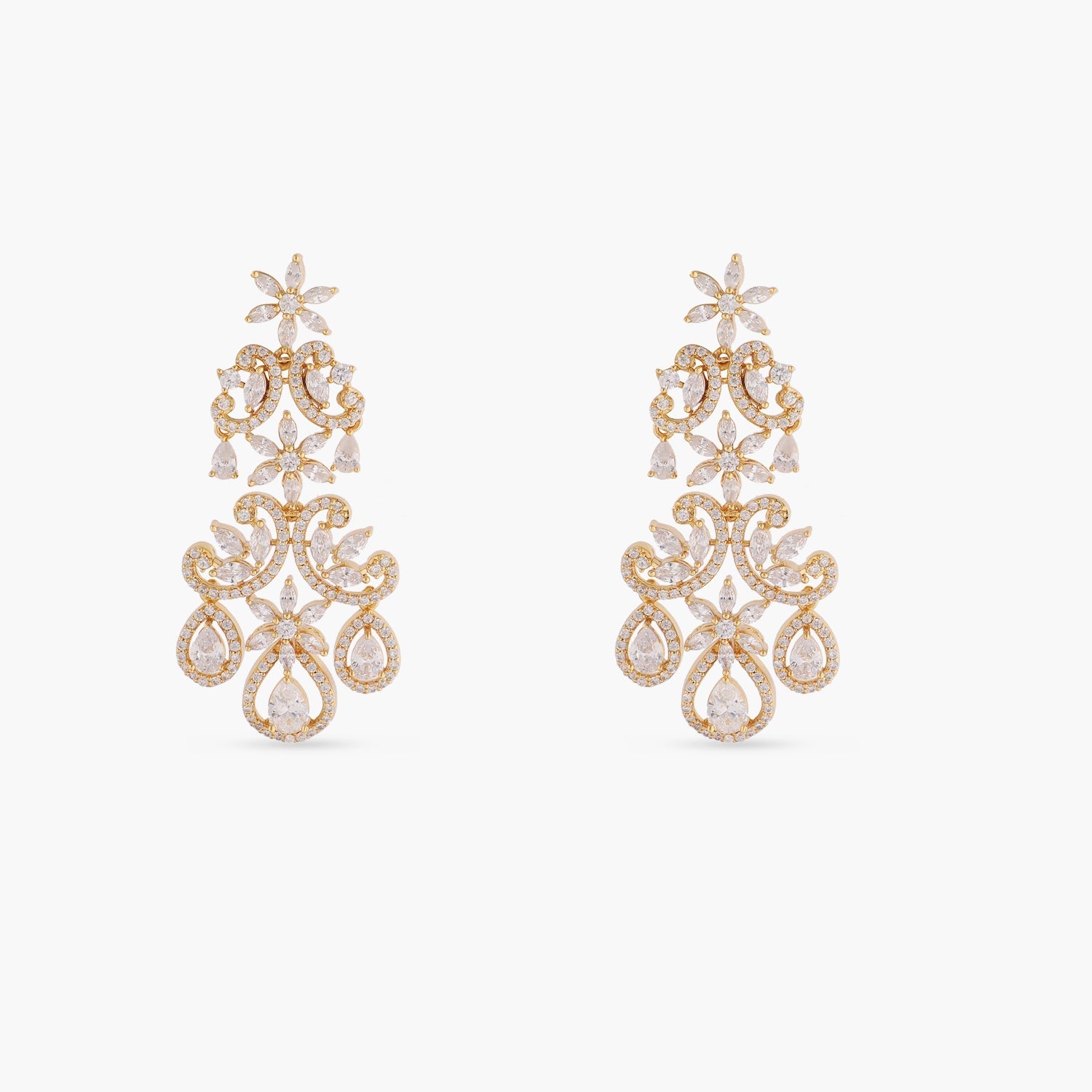 Camilla Delicate CZ Earrings - Sparkling Cubic Zirconia Stud Earrings for Women | Perfect for Weddings, Parties & Everyday Elegance