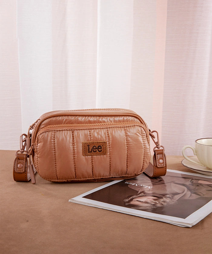 LEE Quilted Puffer Crossbody Bag for Women - Stylish Winter Shoulder Purse with Adjustable Strap - Perfect for Travel, Shopping & Daily Use