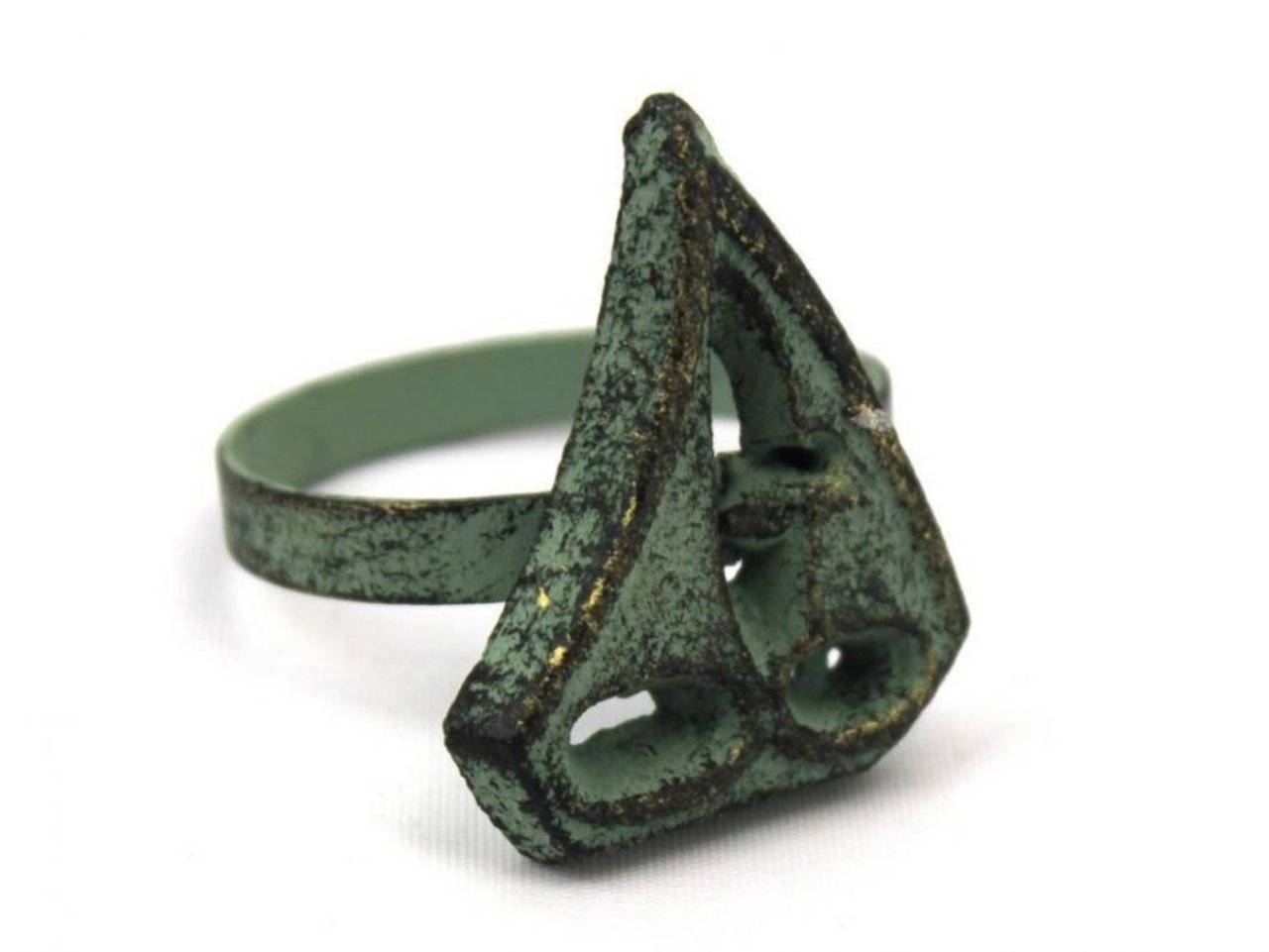 Hampton Nautical 2 Inch Bronze Cast Iron Sailboat Napkin Ring - Antique Nautical Decor for Dining Table, Wedding, and Beach House Decorations